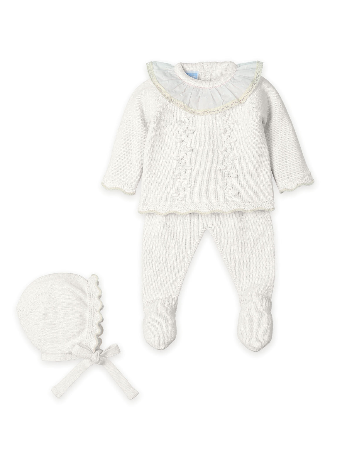 Knit Set 'Quartz Charme' Ivory- 3pc