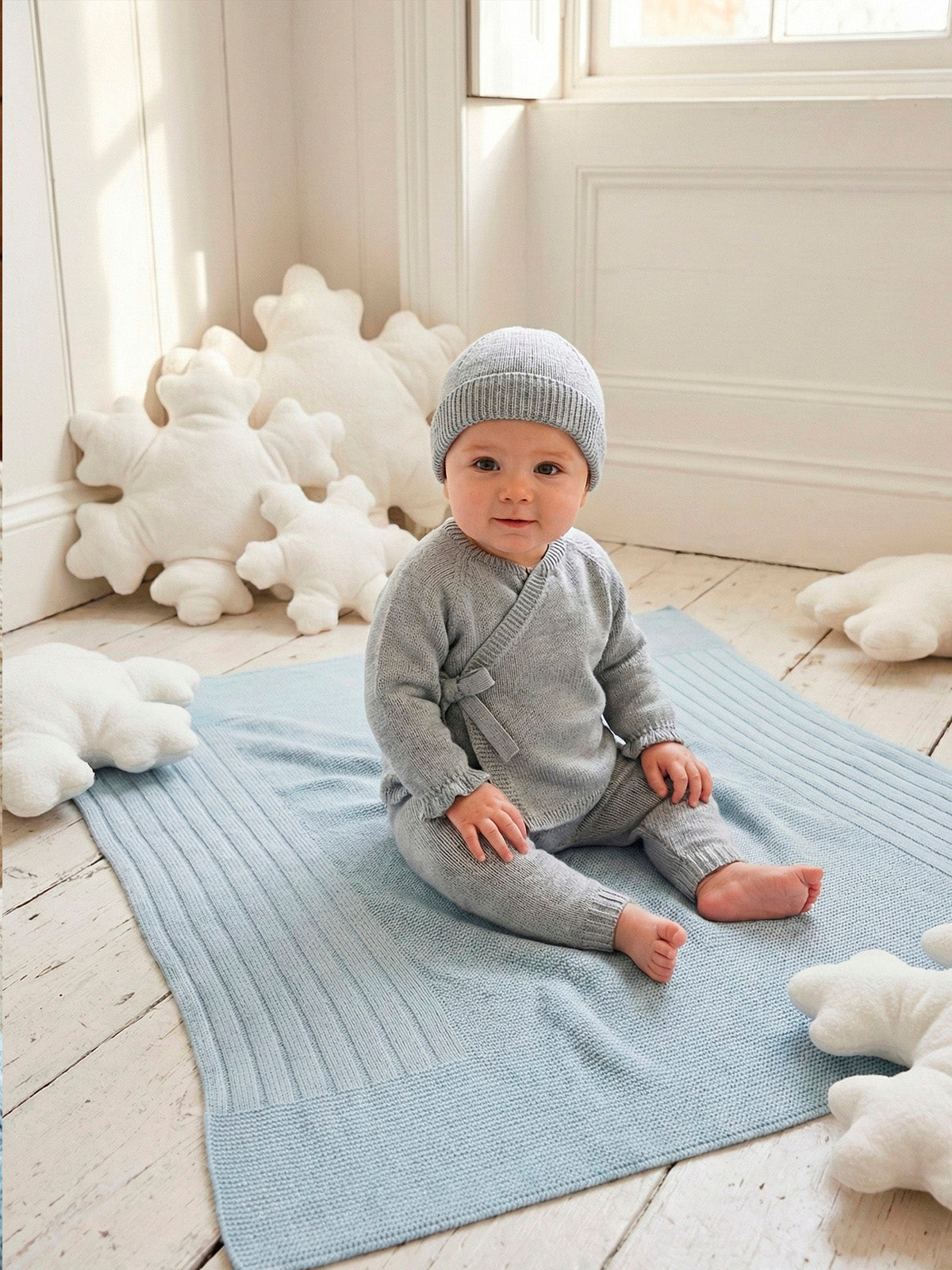 Knit Set 'Basic' Kimono- 3pc
