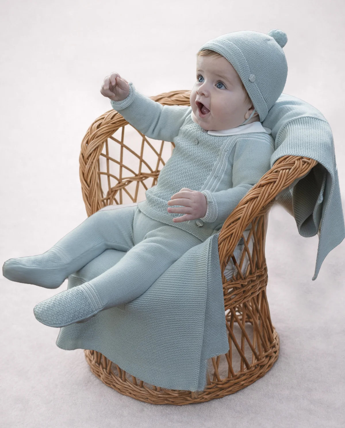 Knit Set 'Leira' Green