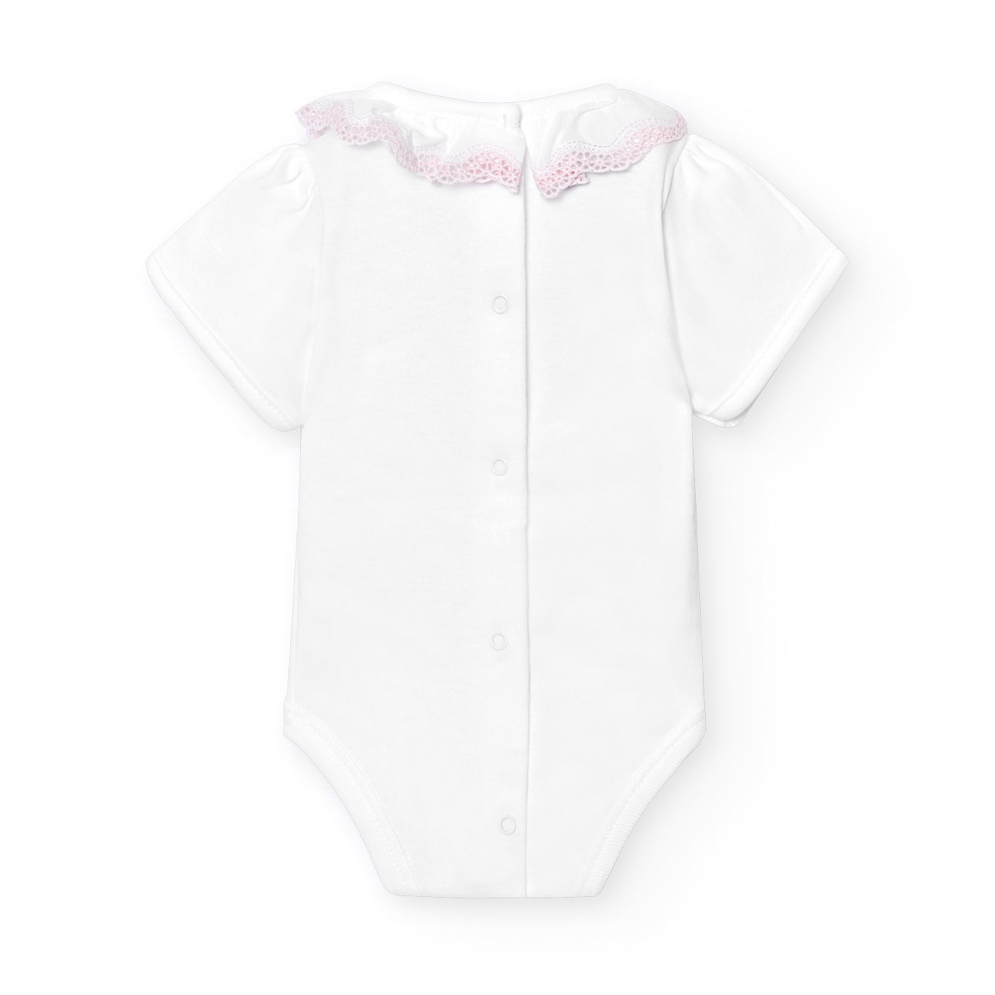 Onesie 'Embroidered Collar' Pink