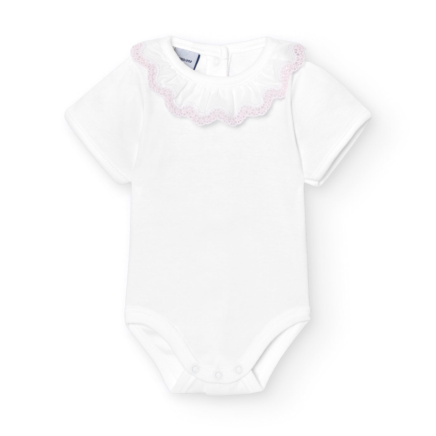 Onesie 'Embroidered Collar' Pink