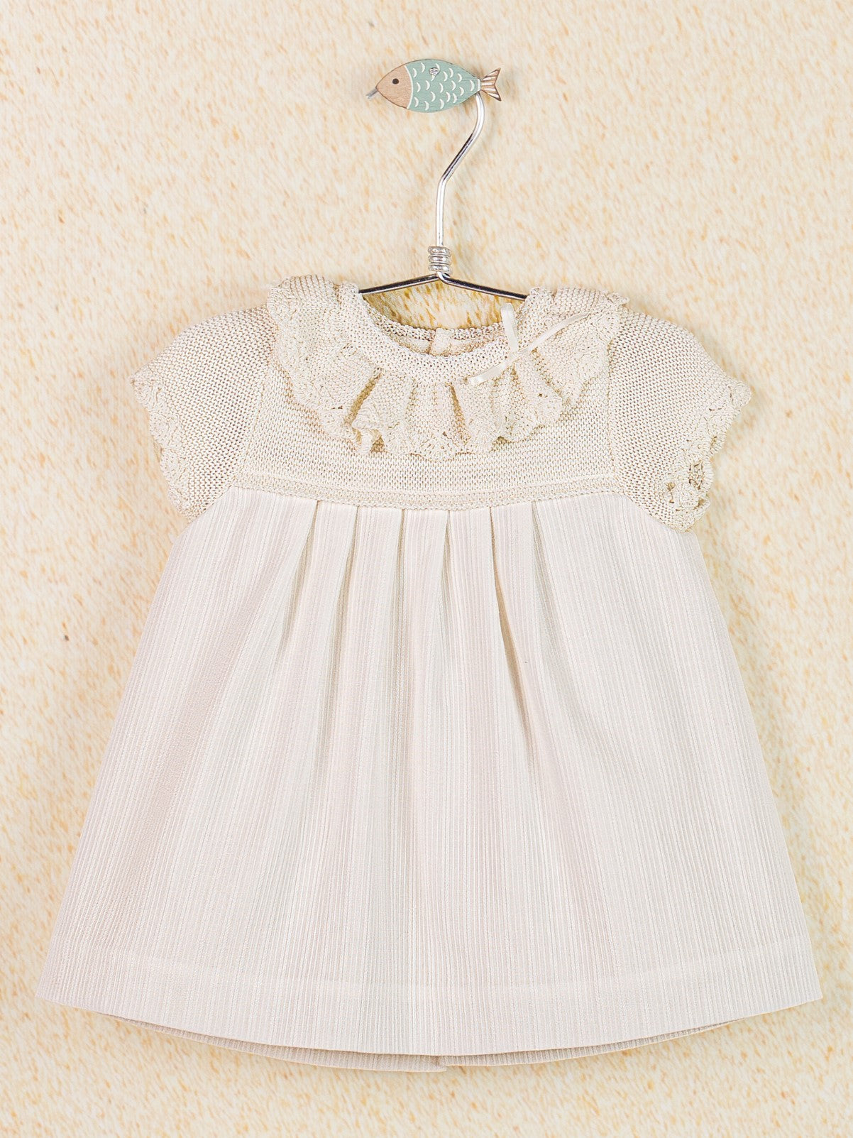 Knit Dress Hueso- 2pc