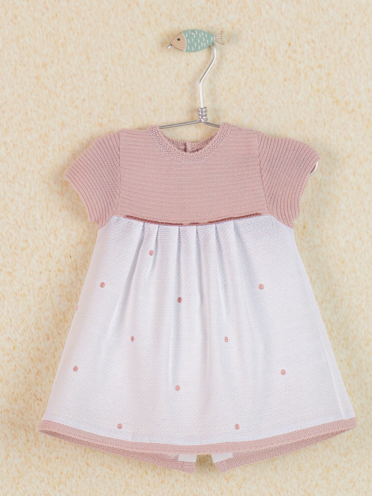 Knit Dress Piquet Dots