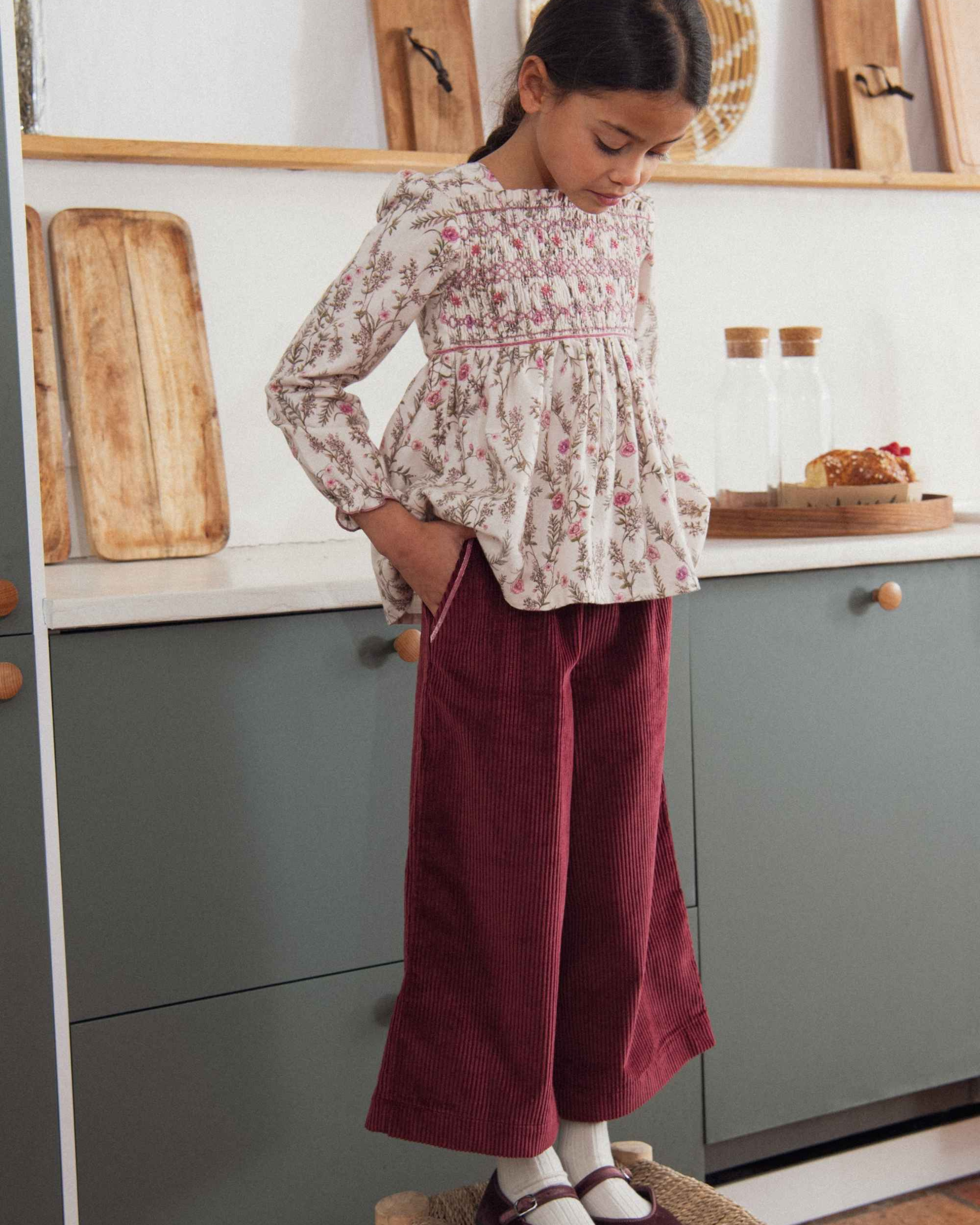 Smocked Pant Set 'Wildflowers'