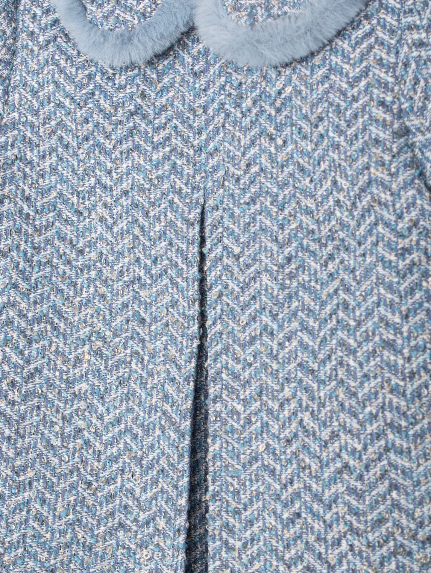 Dress 'Blue Tweed' Fluff
