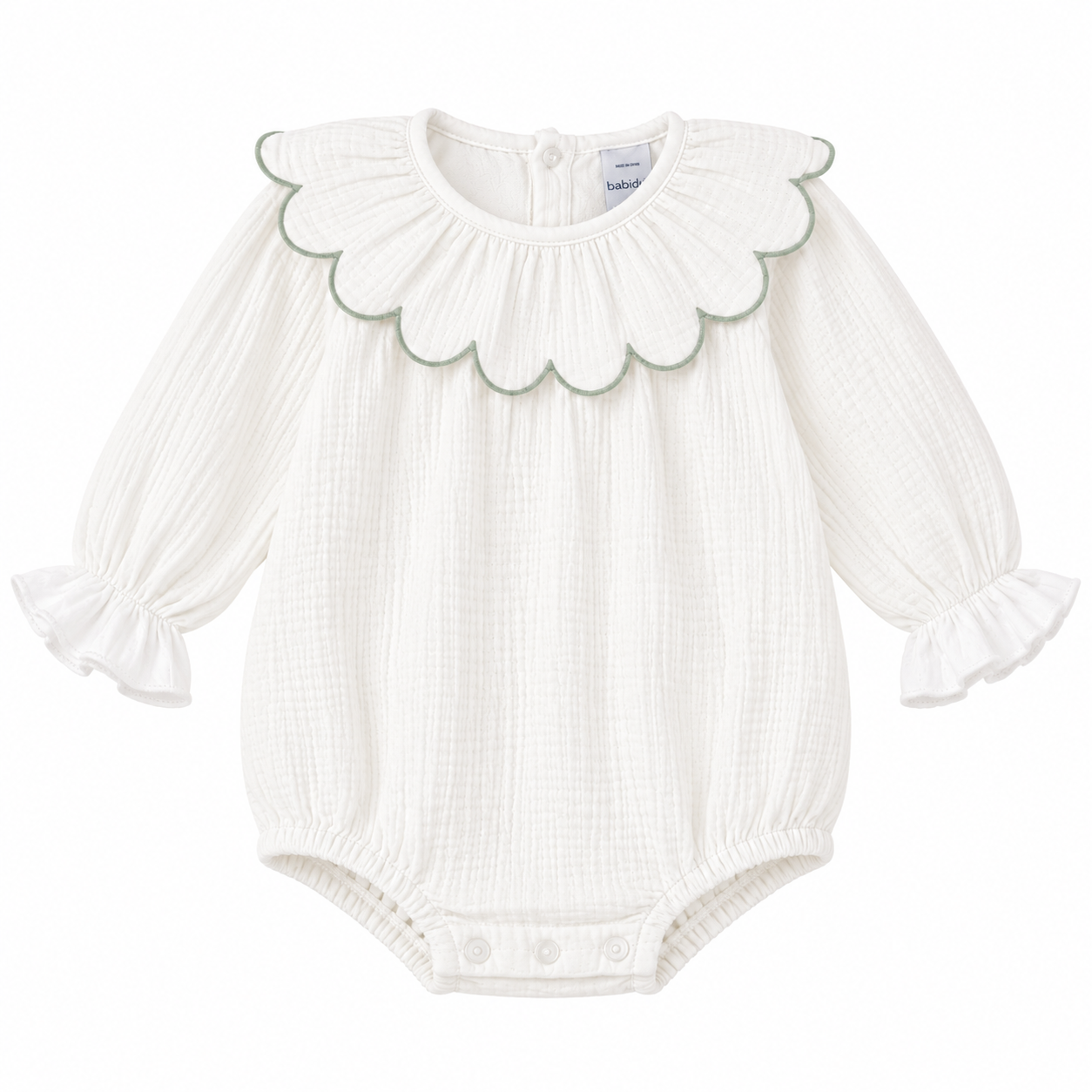 Onesie 'Muslin Bubble' Sage Green