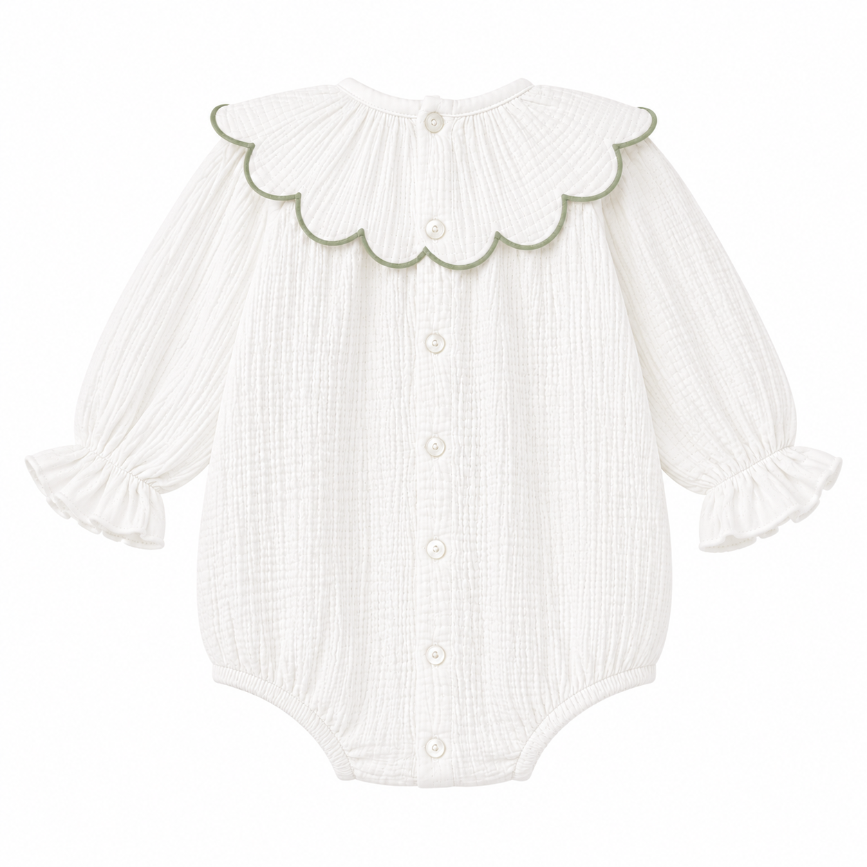 Onesie 'Muslin Bubble' Sage Green