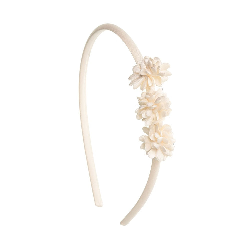 Headband Satin Flowers