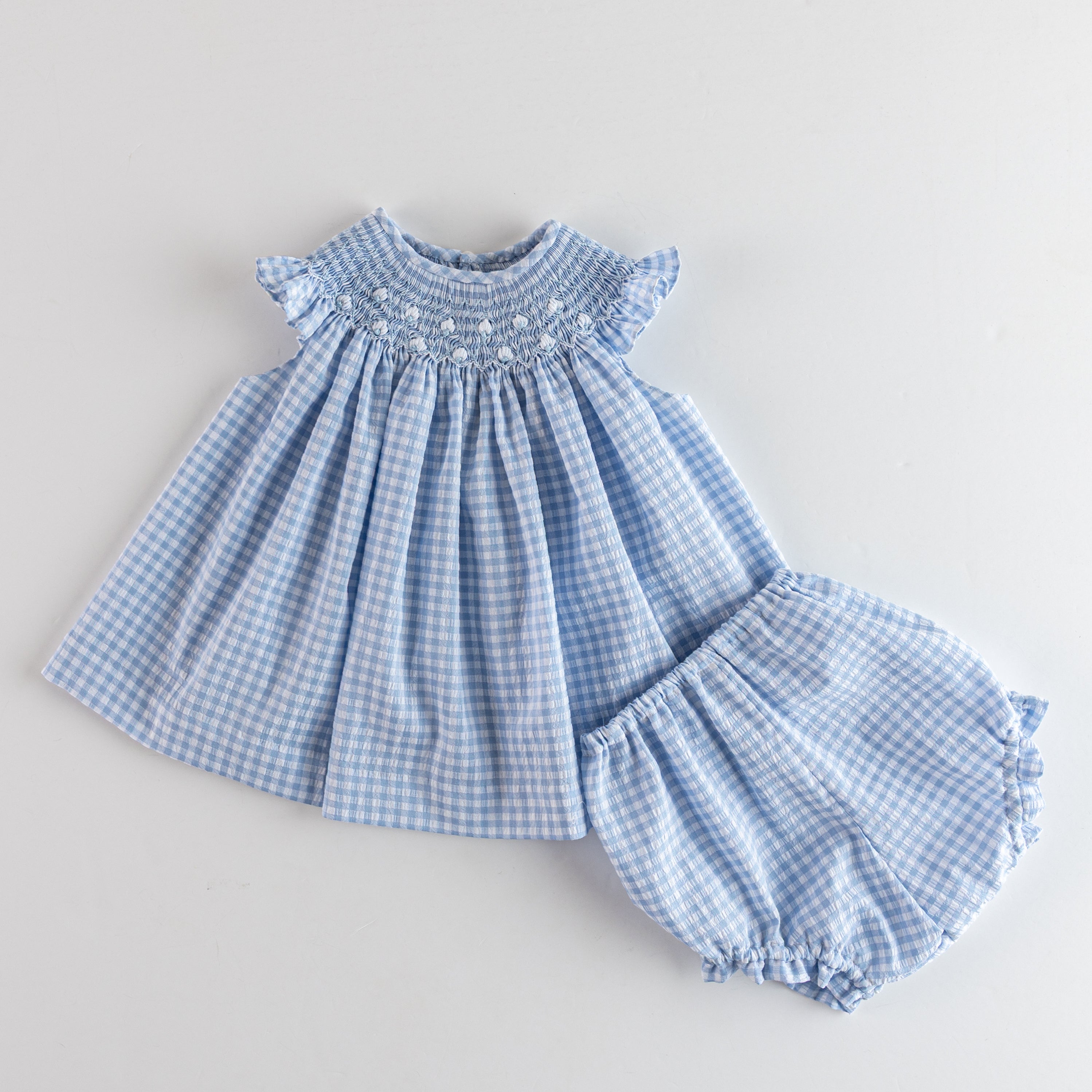 Smock Bloomer Set 'Cali Blue'