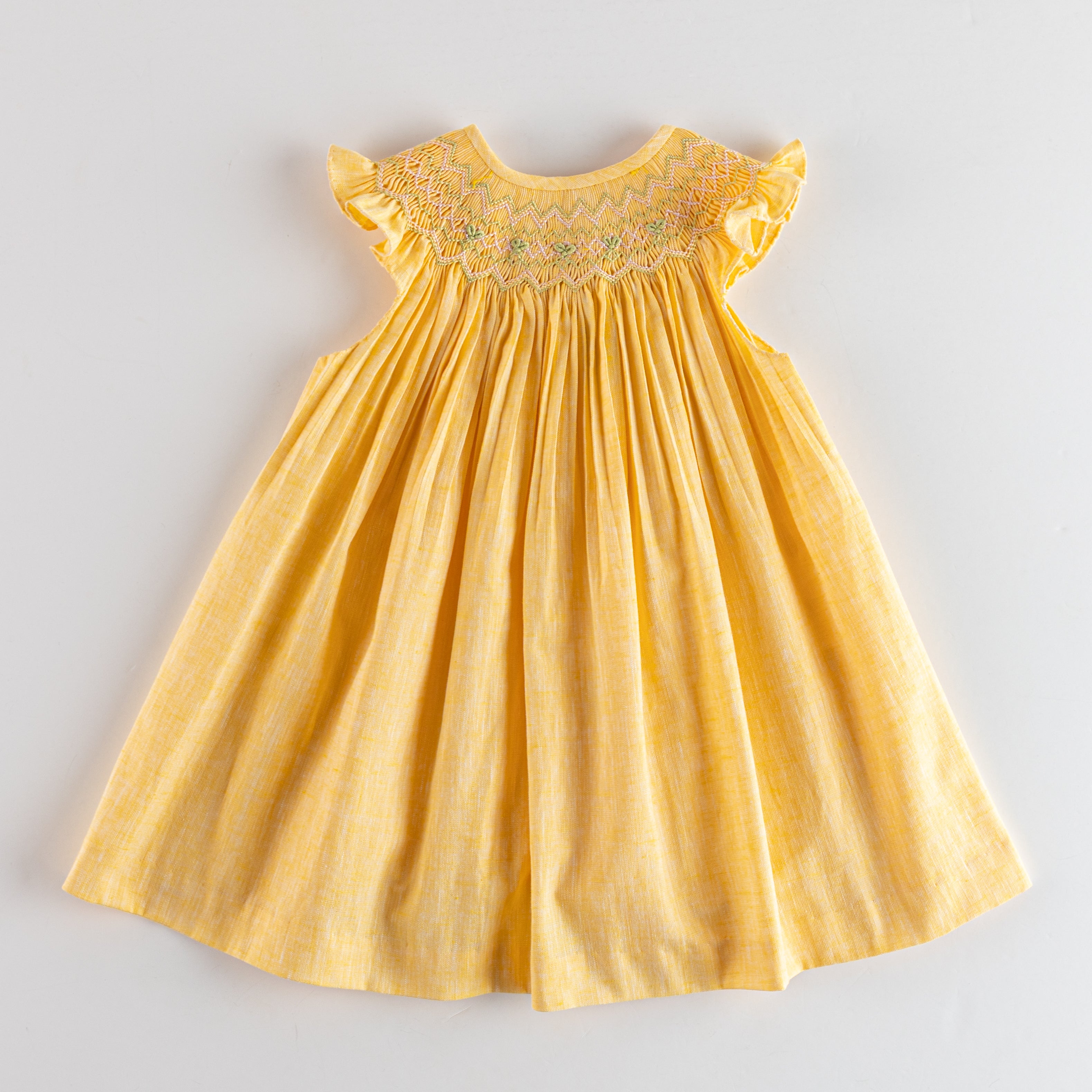 Smock Dress 'Ona Aletas' Yellow