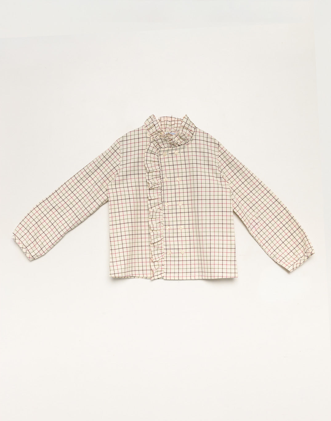 Shirt 'Cuadros Granate' Girl