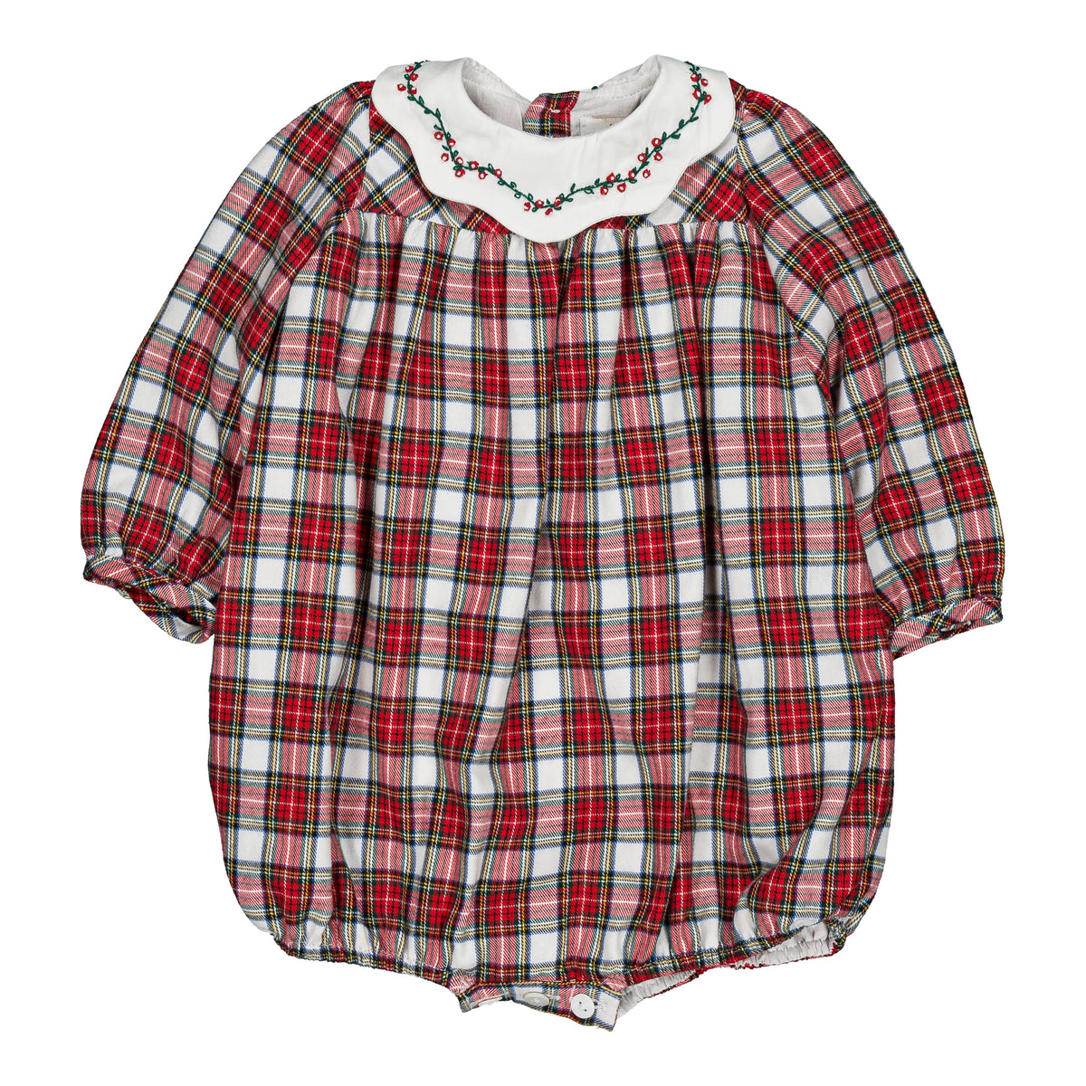 Smock Romper 'Charlotte' Tartan