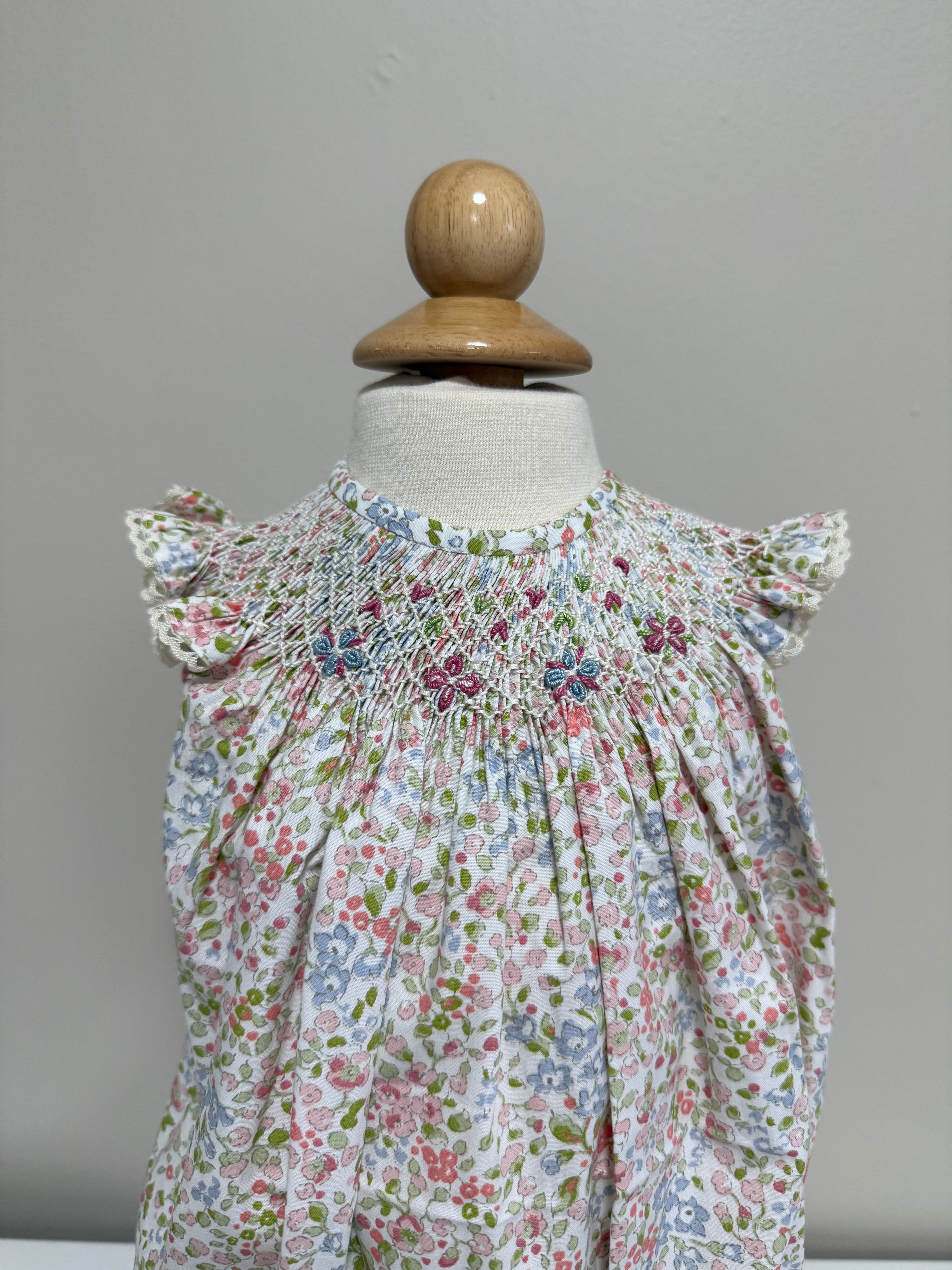 Smock Romper Bolillo Aletas