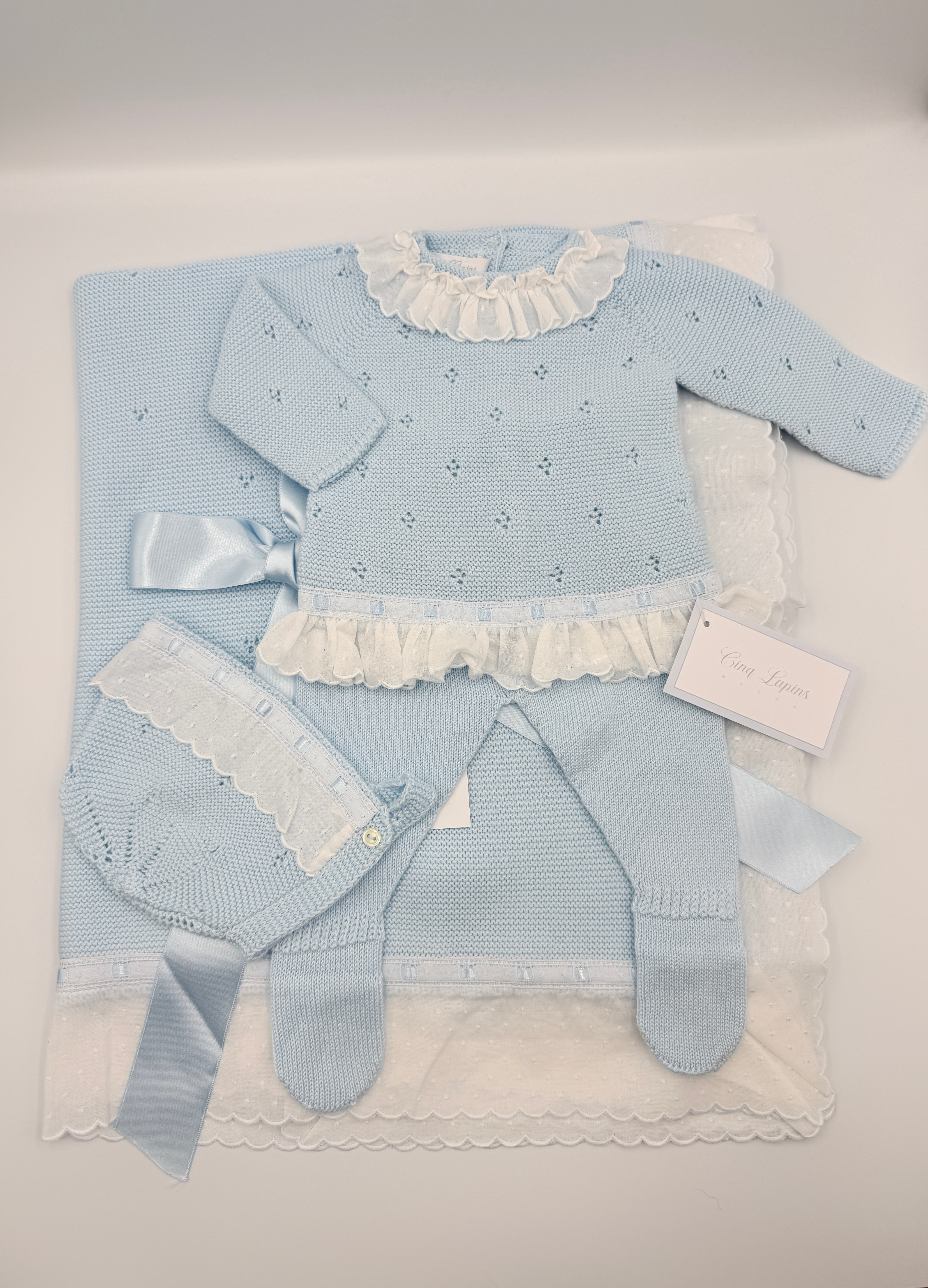Knit Set 'Pasacintas' Blue