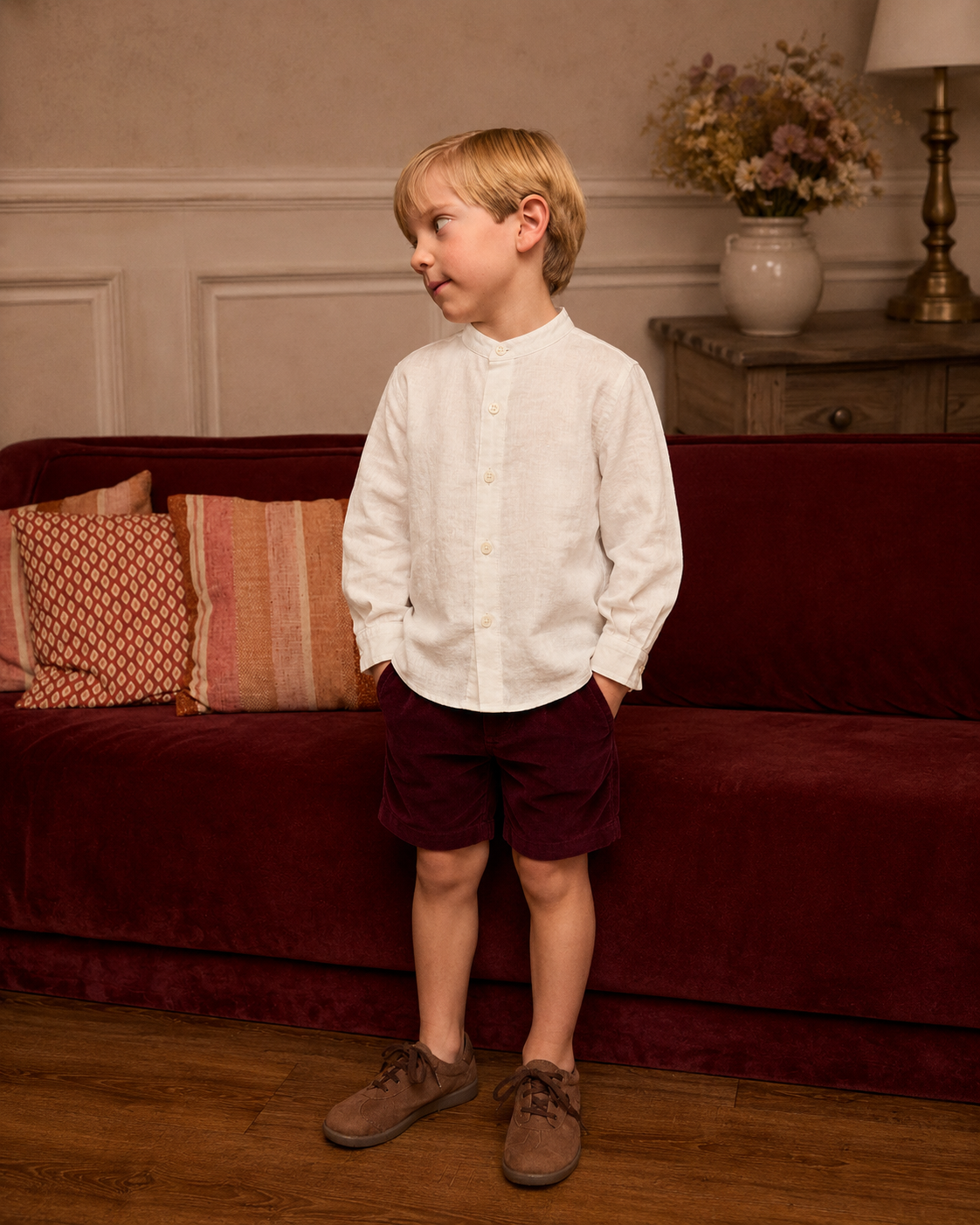 Short Set Burdeos- 2pc