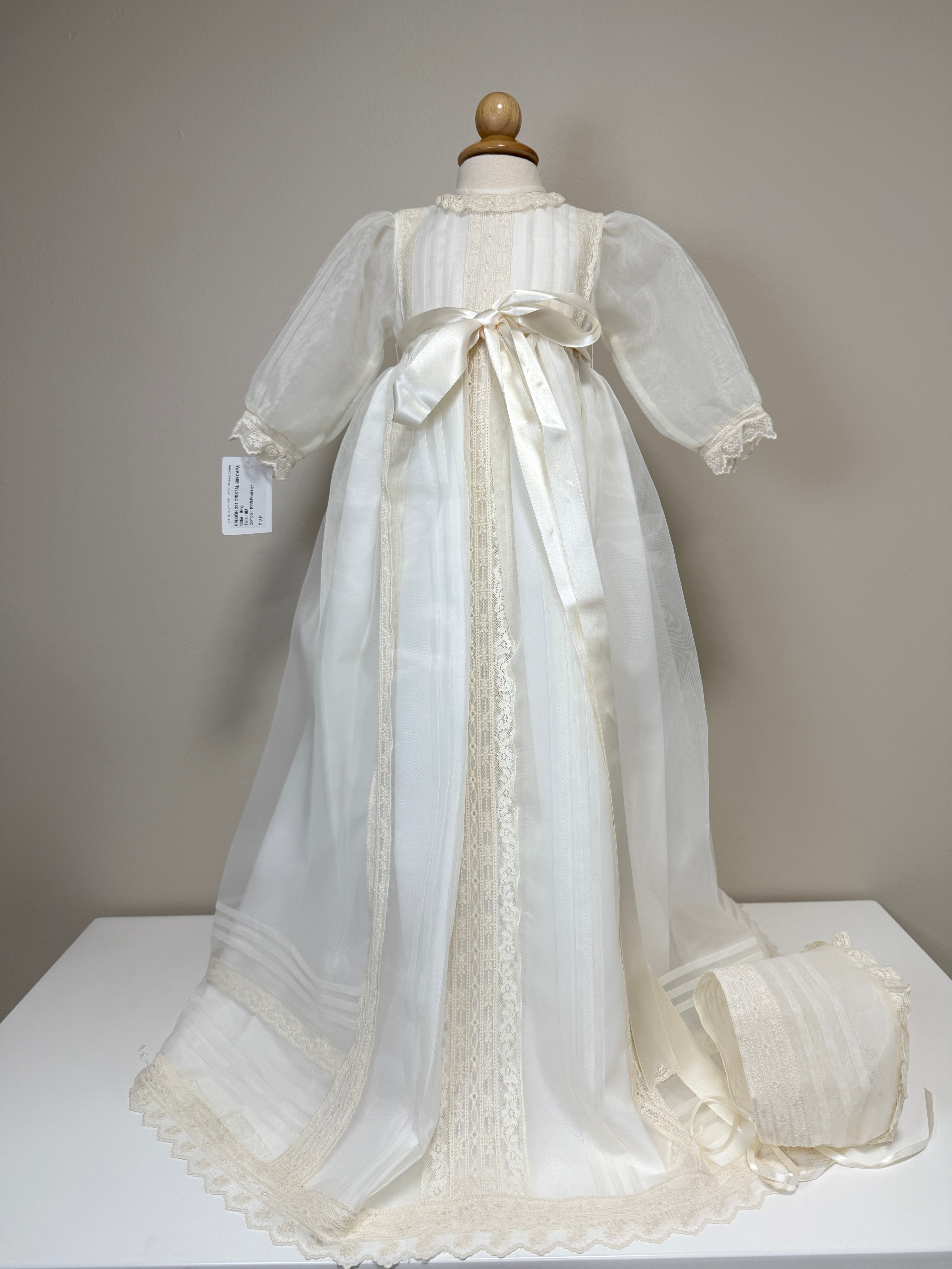 Christening Gown Milagros- 2pc