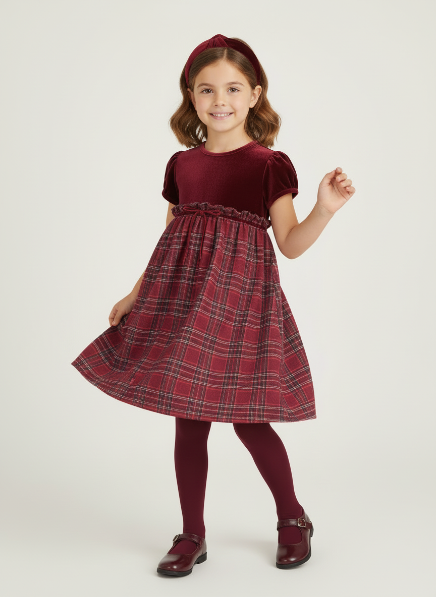Dress 'Versalles' Tartan