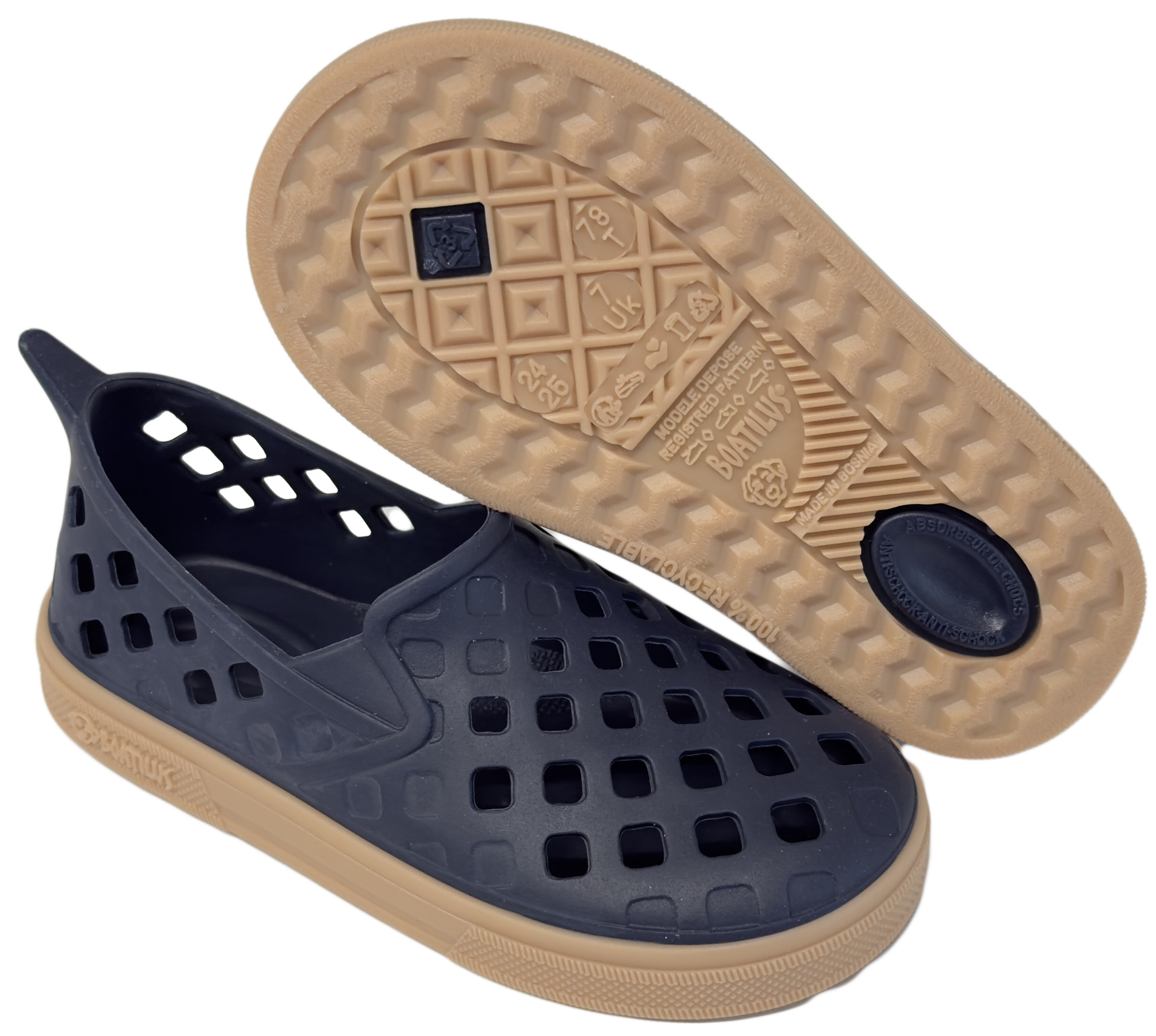Boatilus Easy Veg Navy Rubber Jelly Sneaker