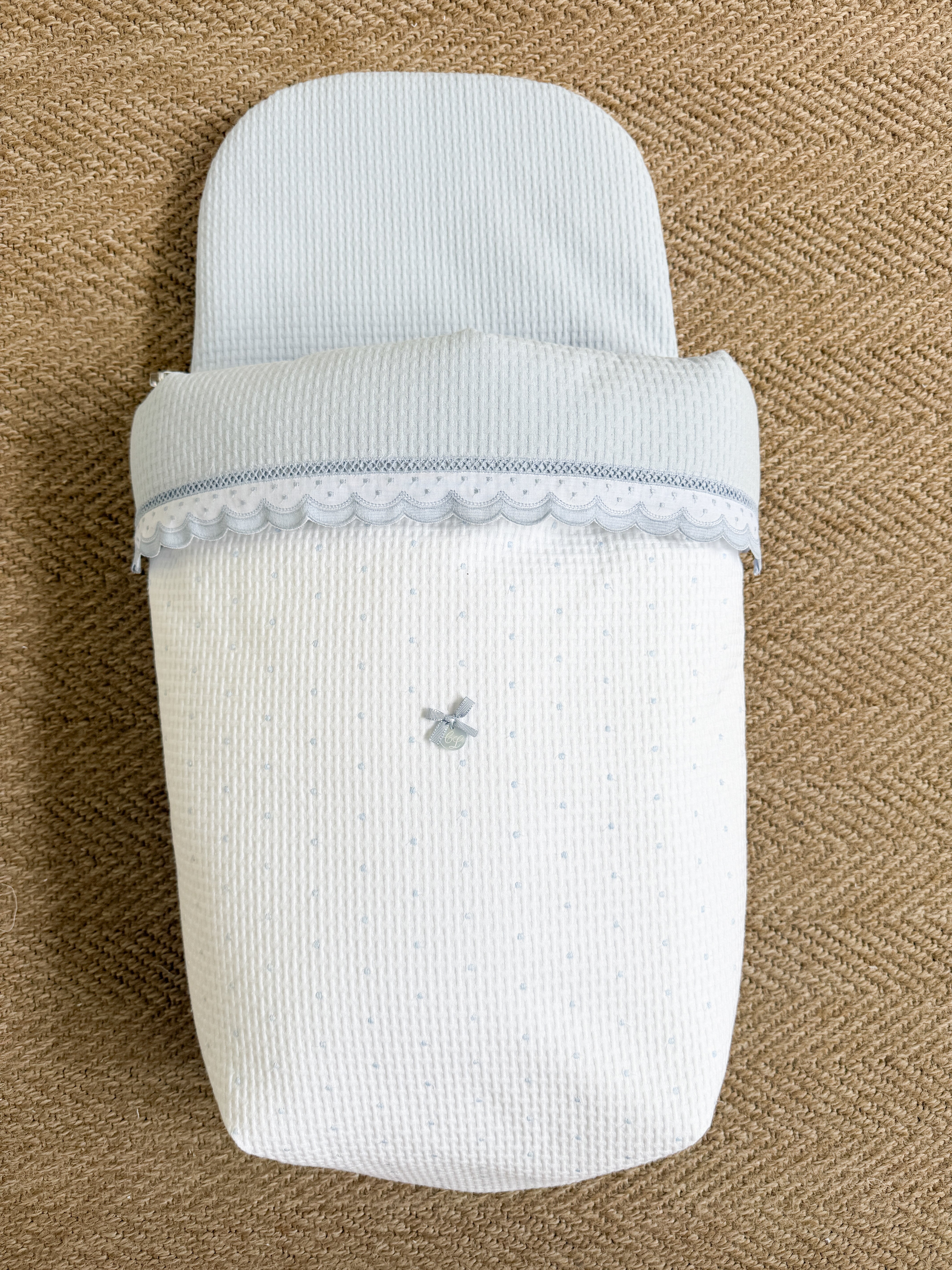 Carry Cot Dots Blue