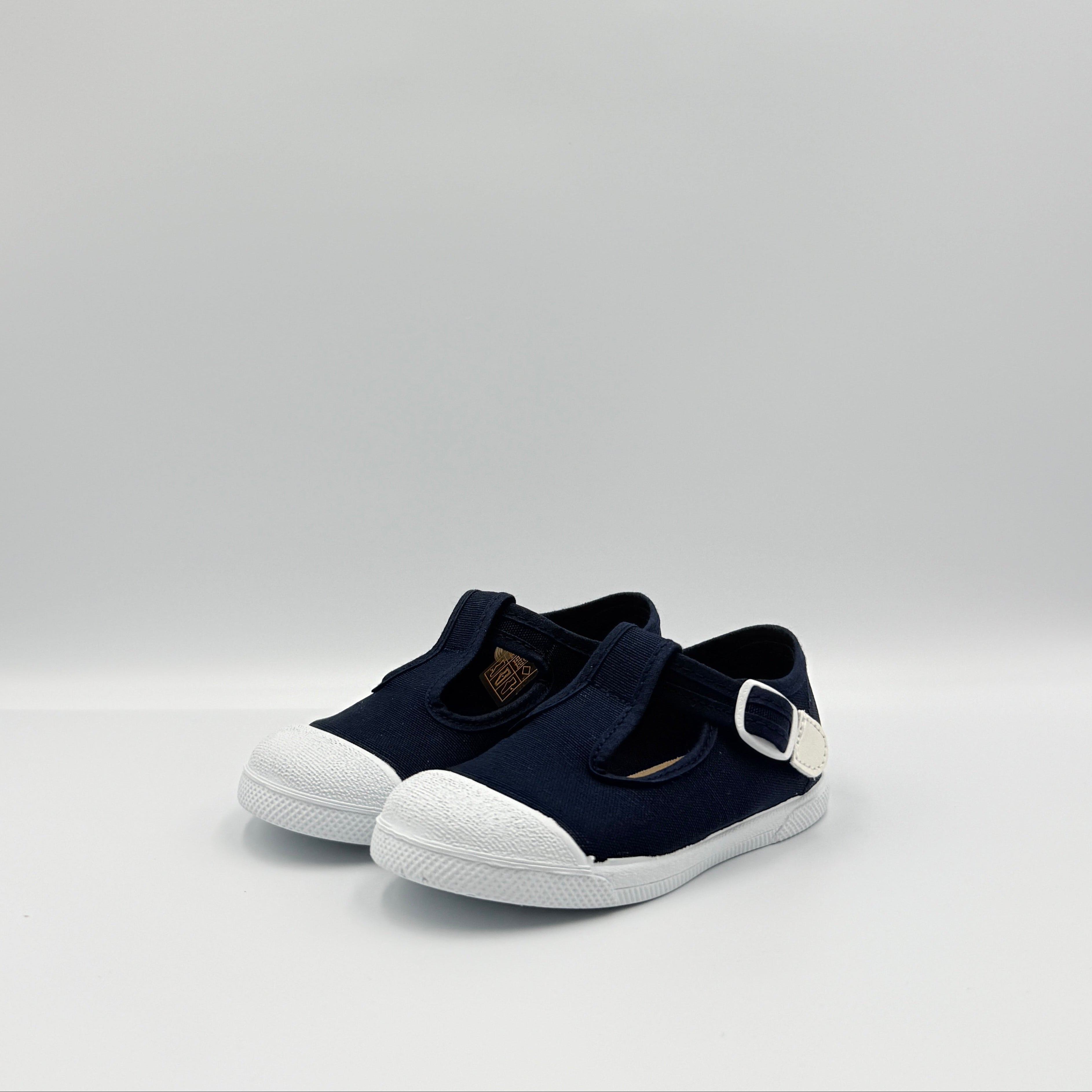 T- Strap 'Cap Toe' Marino