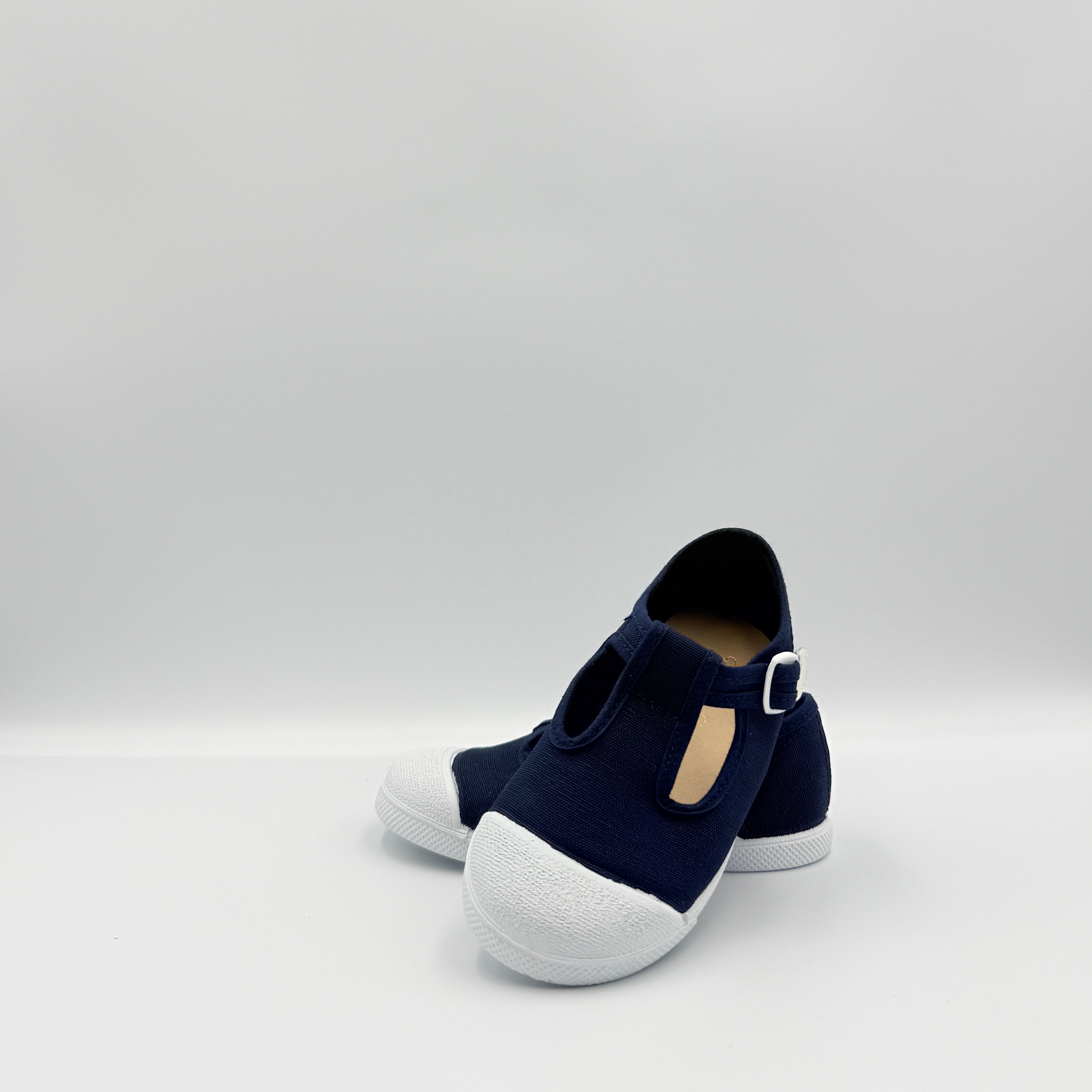 T- Strap 'Cap Toe' Marino