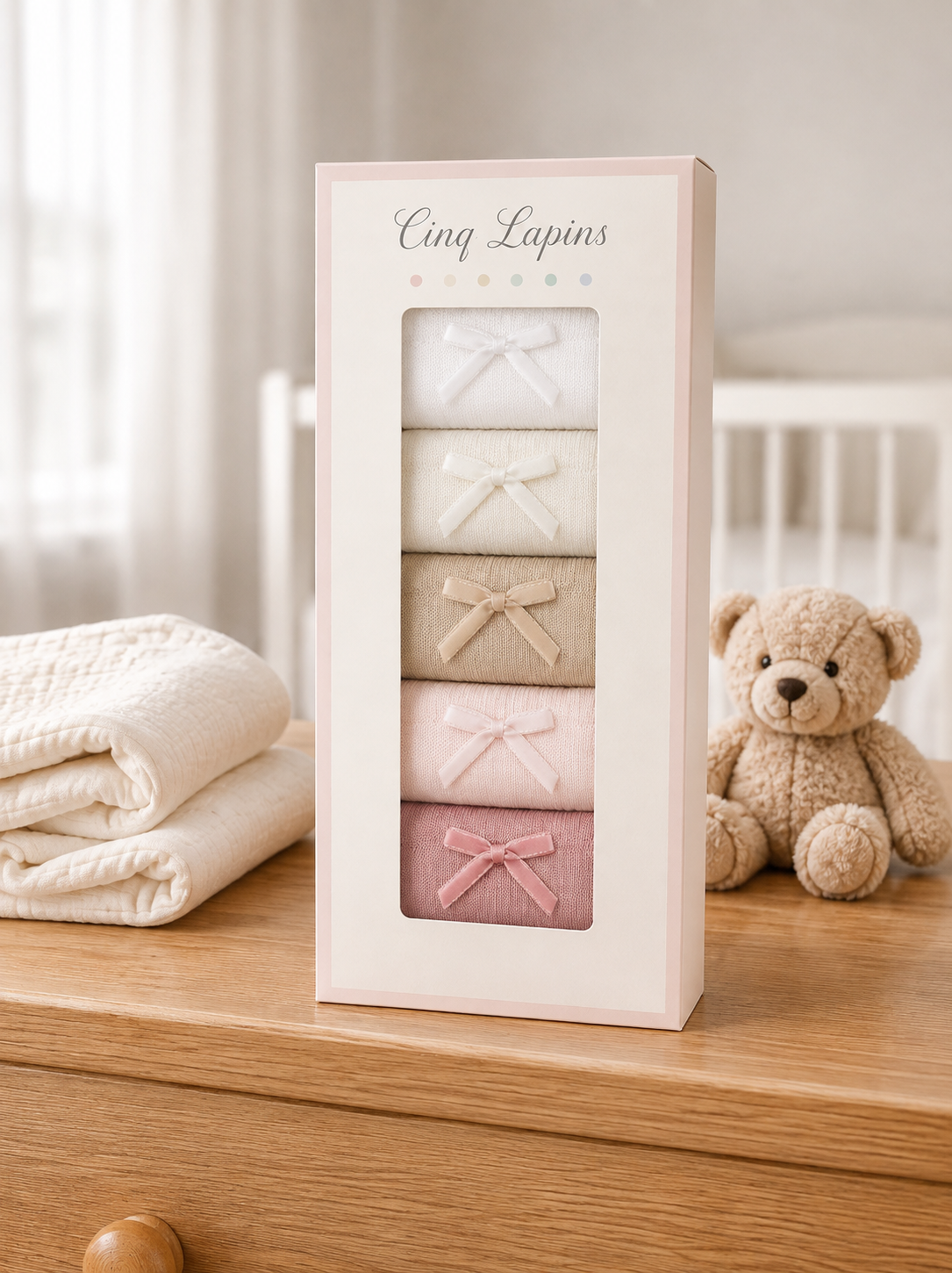 Newborn Socks Velvet Bow Gift Set