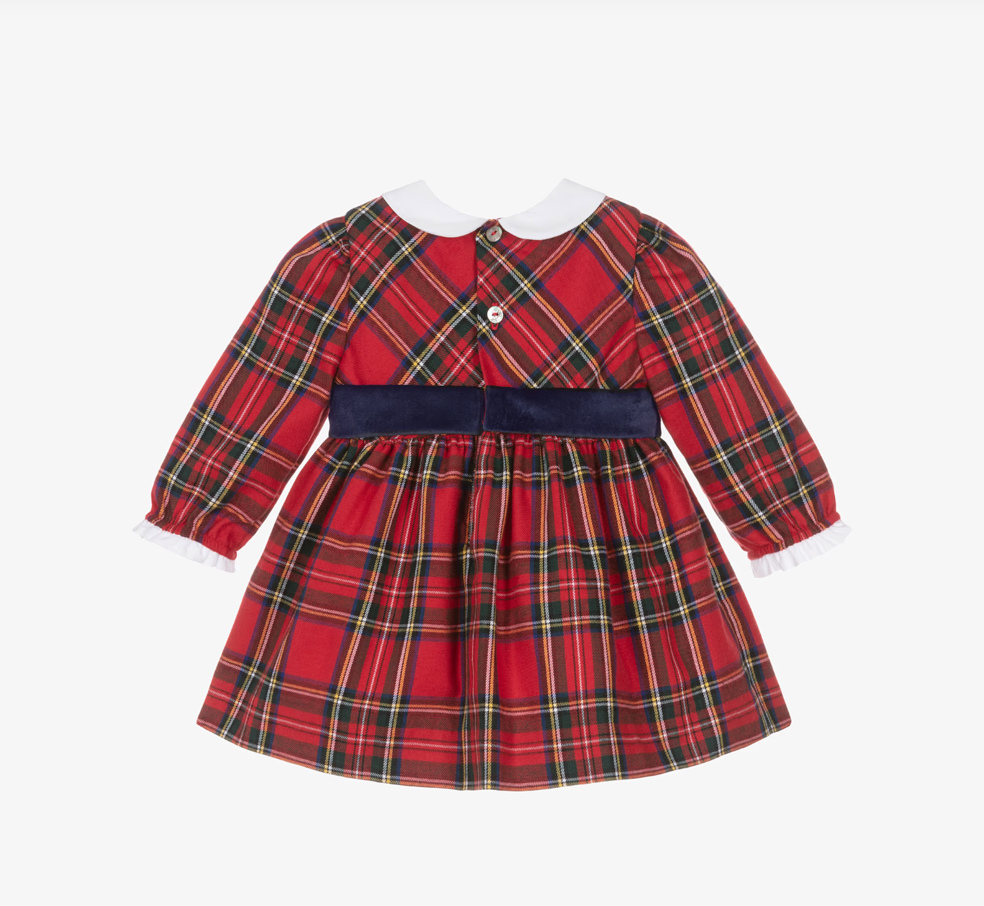 Dress 'Red Tartan' Embroidery