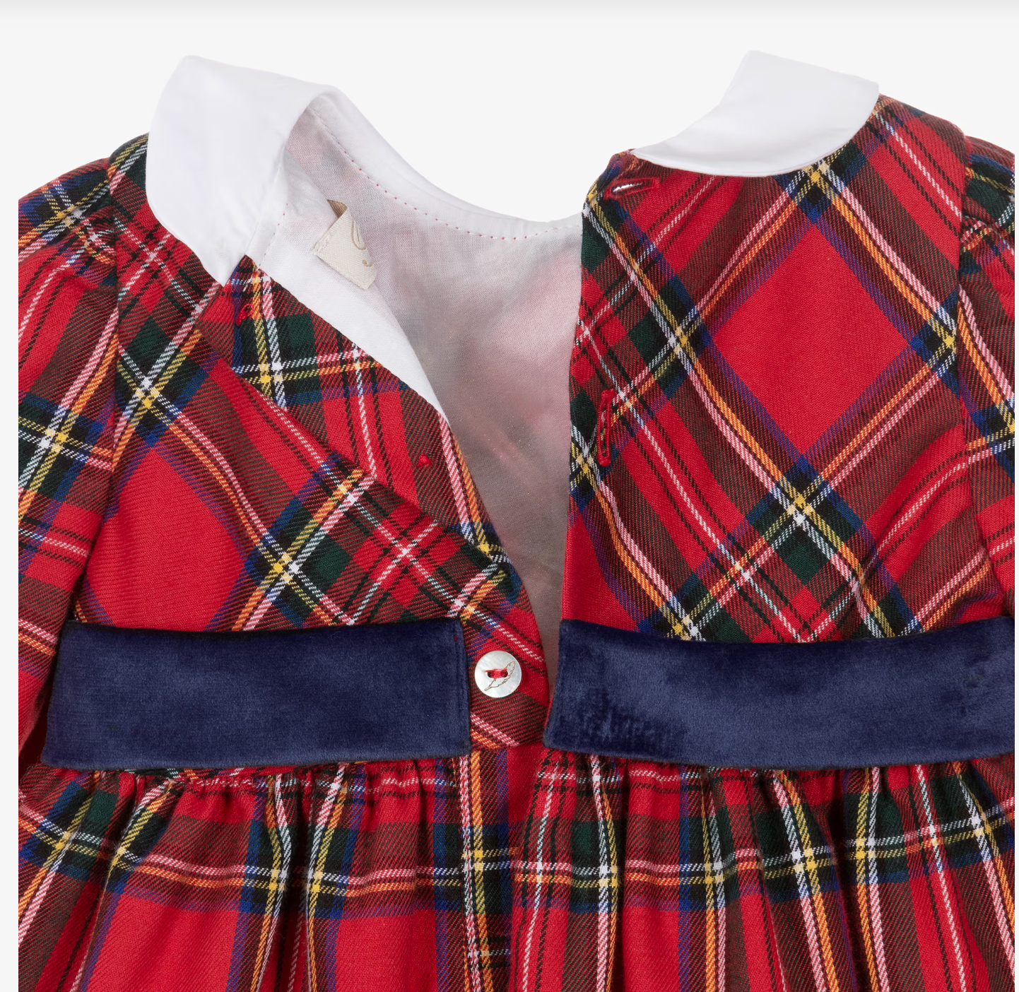 Dress 'Red Tartan' Embroidery