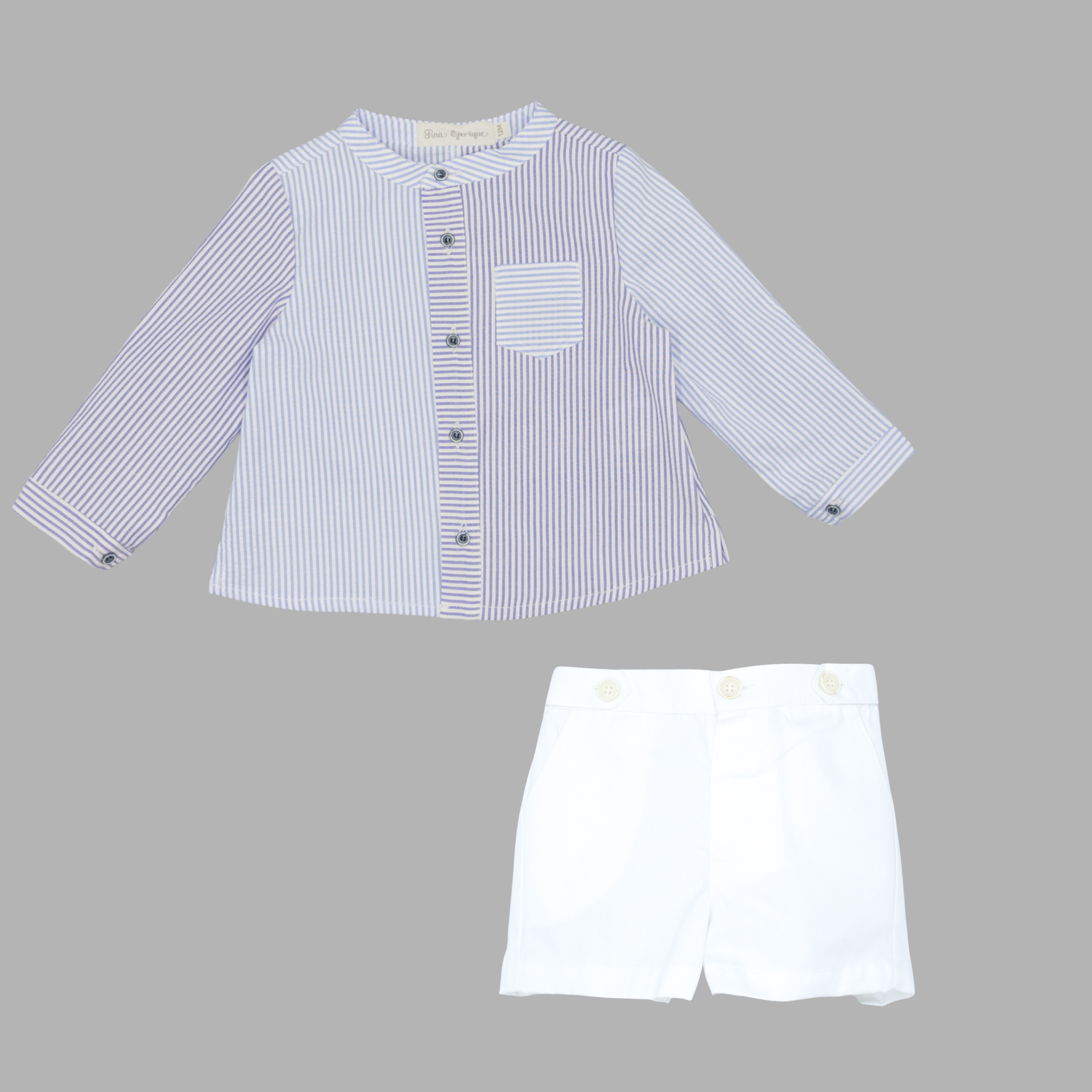 Short Set 'Seersucker Blue'