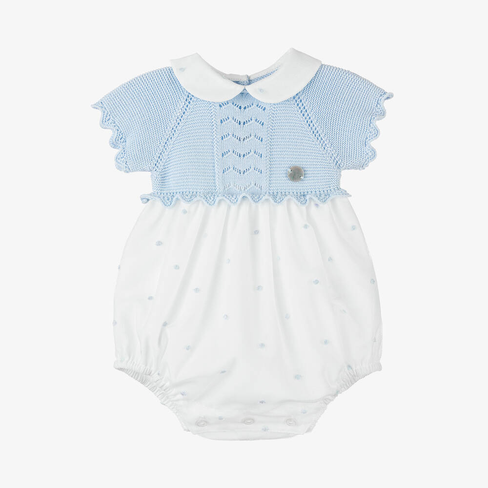 Romper Celeste Blue