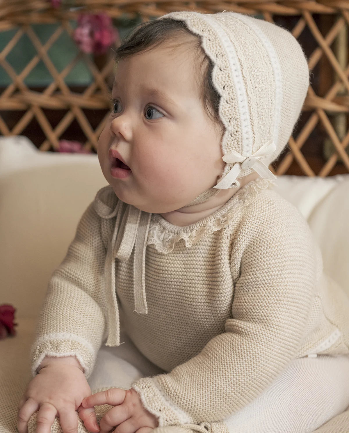 Knit Set 'Lua' Oatmeal Girl