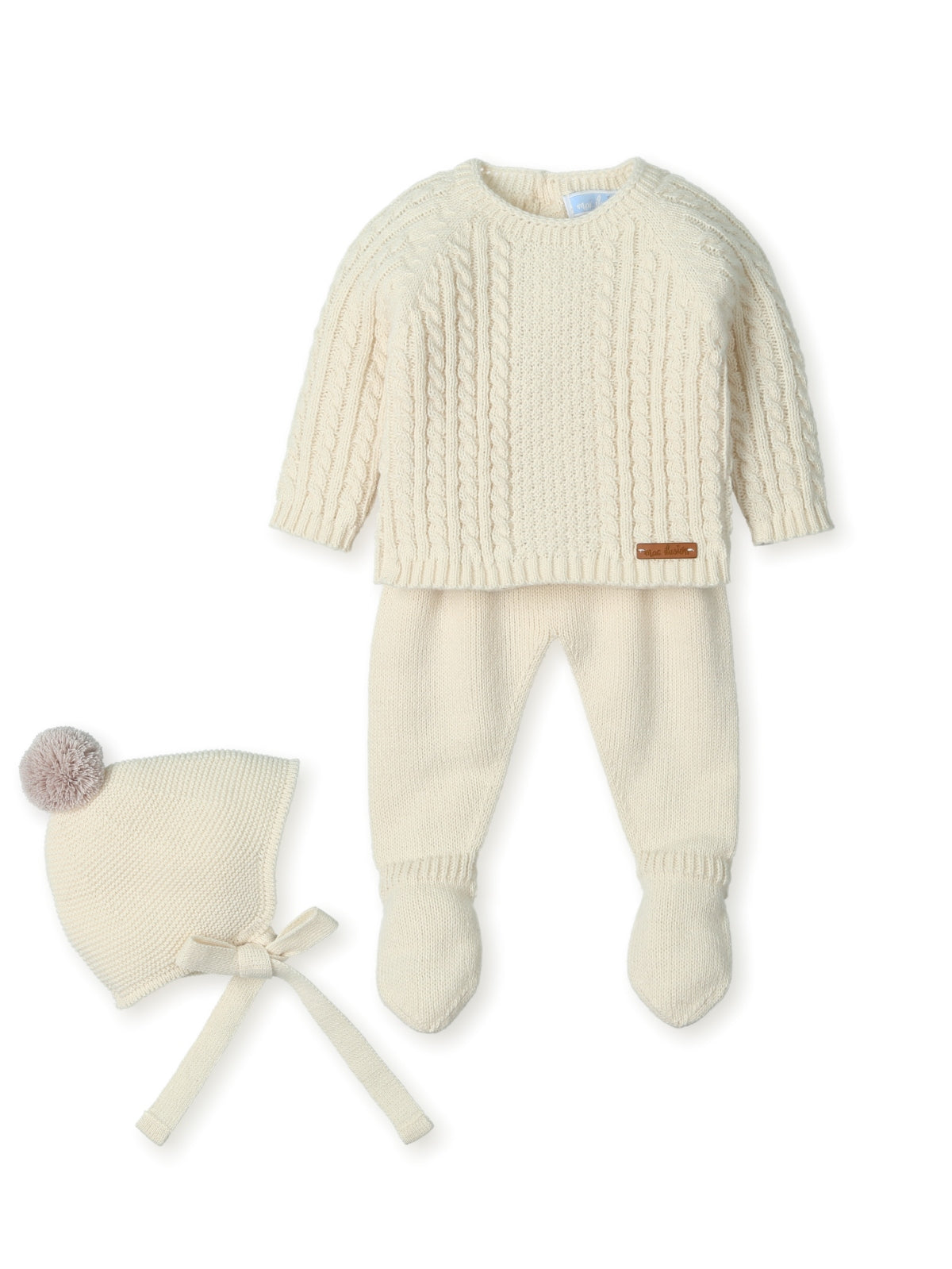 Knit Set 'Zafiro Winter' Ivory