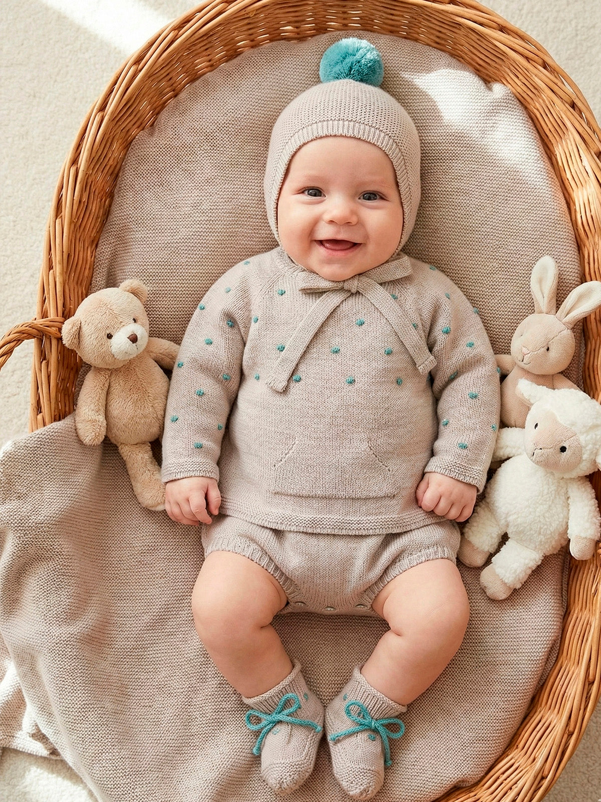 Knit Set 'Killa Moss'- 4pc