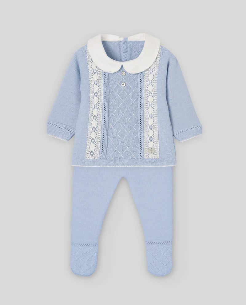 Knit Set 'Plumety Paz' Blue