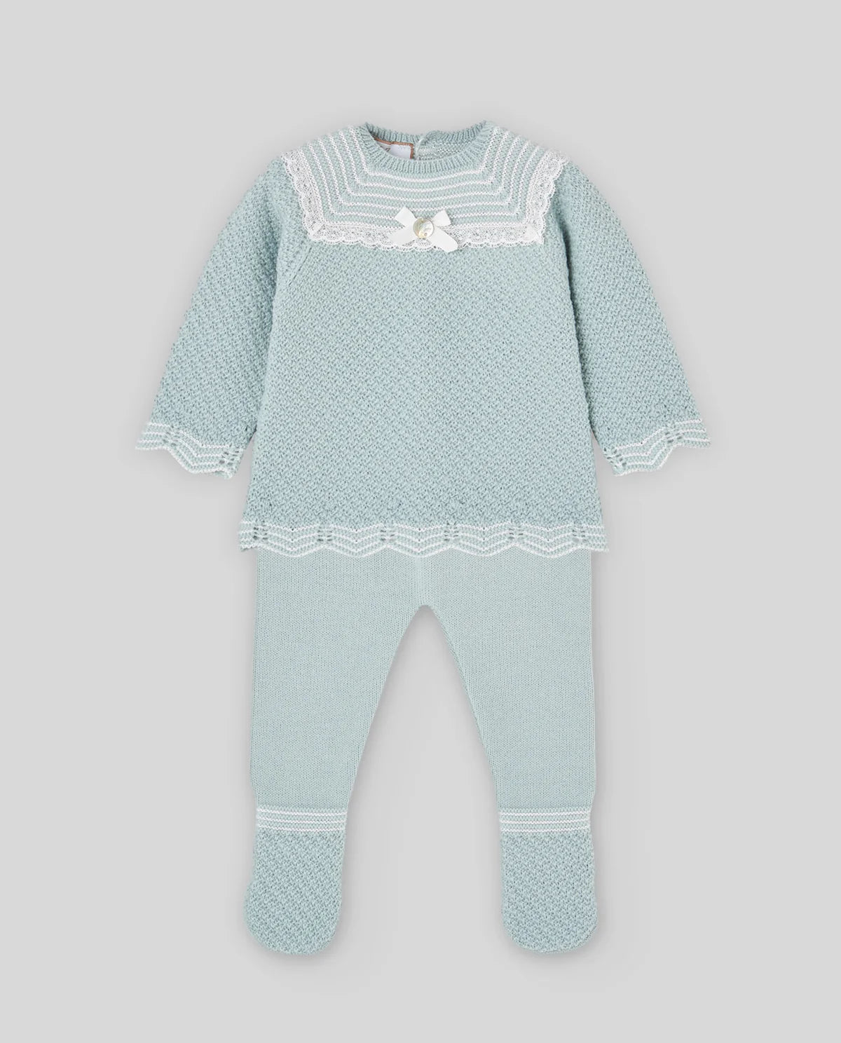 Knit Set 'Leira' Girl Green