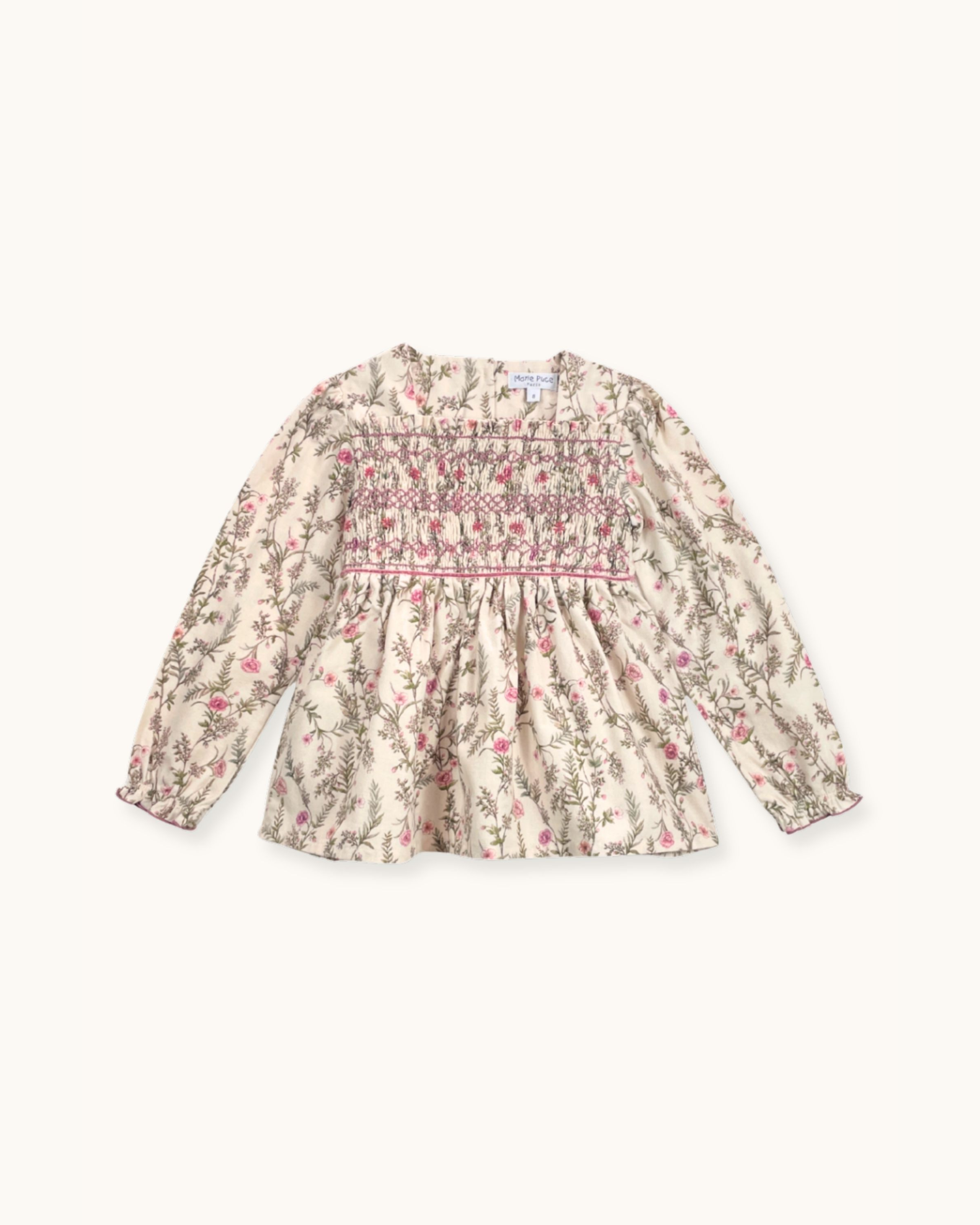 Smocked Pant Set 'Wildflowers'