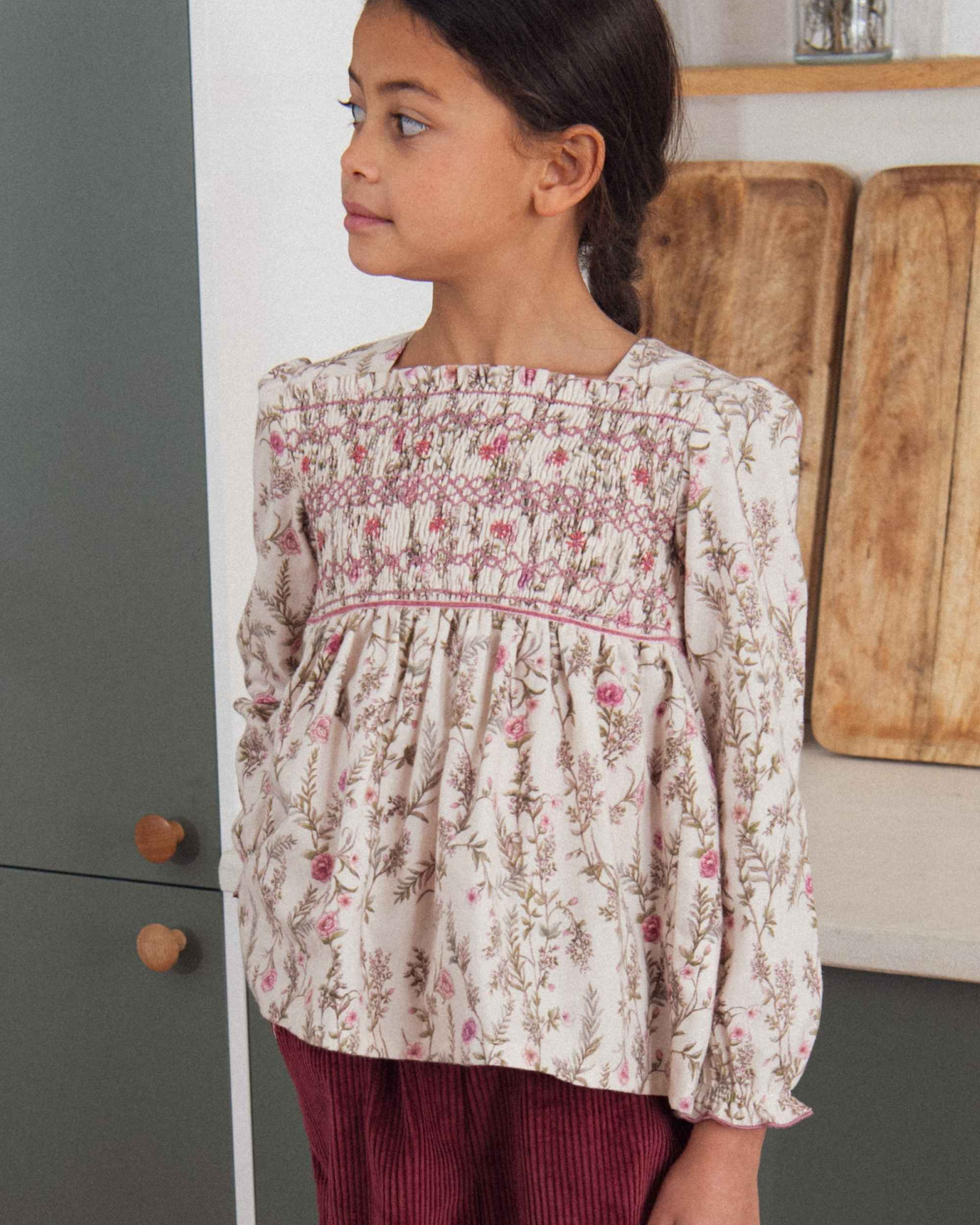 Smocked Pant Set 'Wildflowers'