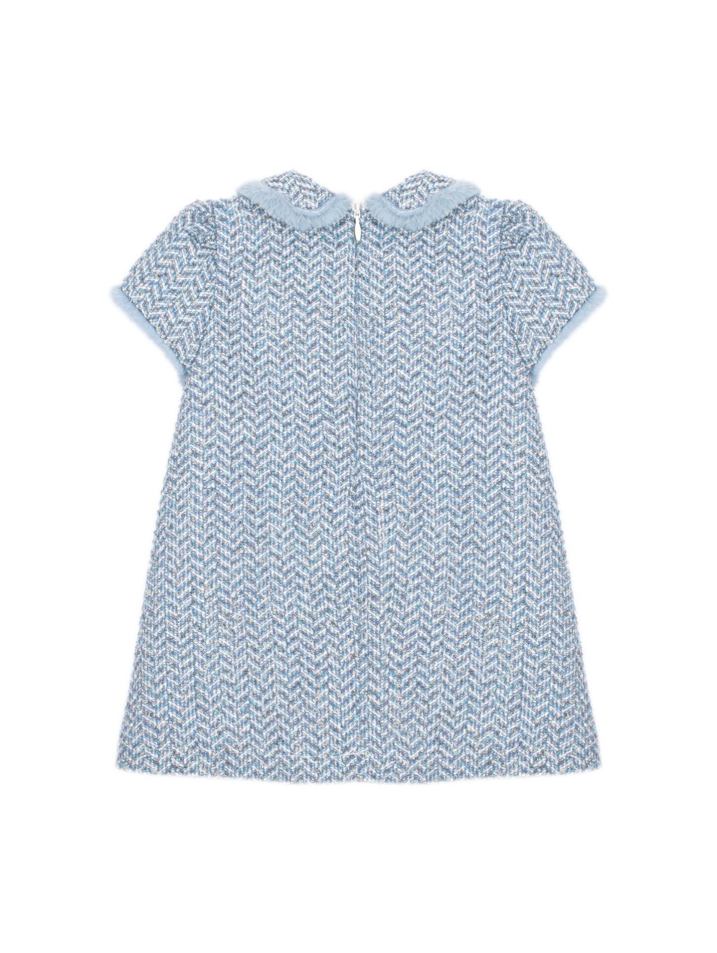 Dress 'Blue Tweed' Fluff