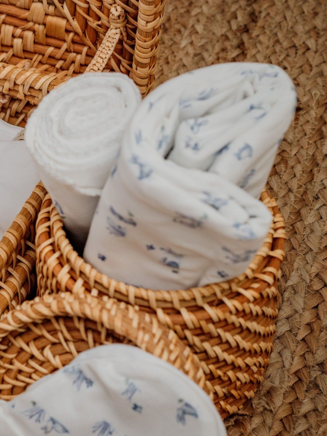Receiving Blanket 'Conejito Blue'