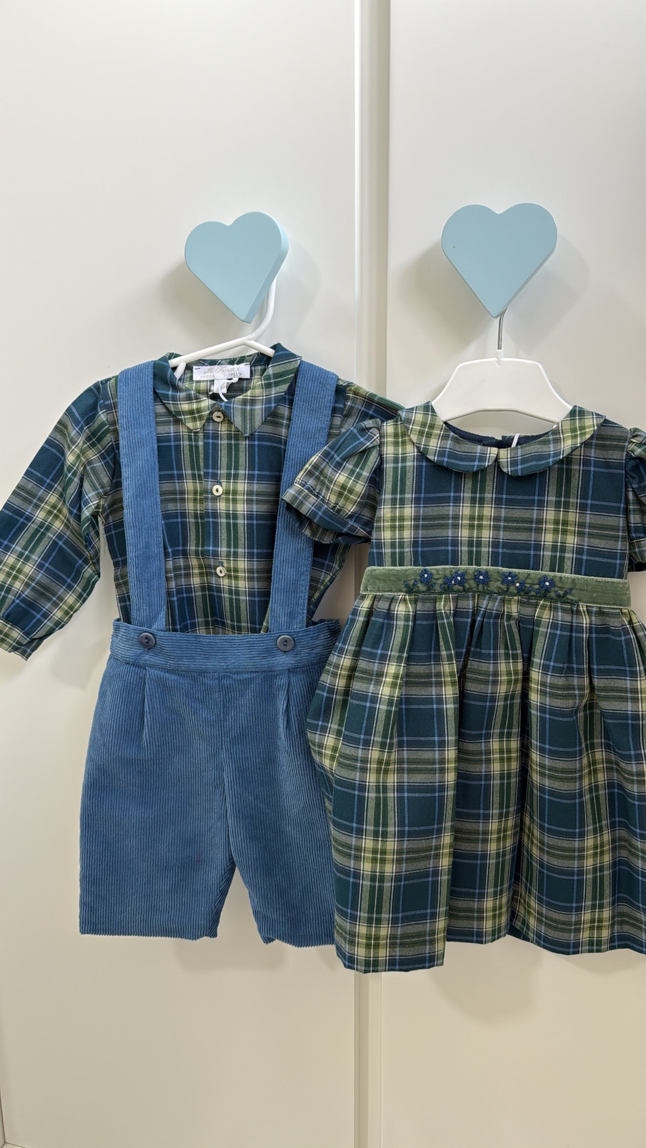 Smock Dress Green Tartan