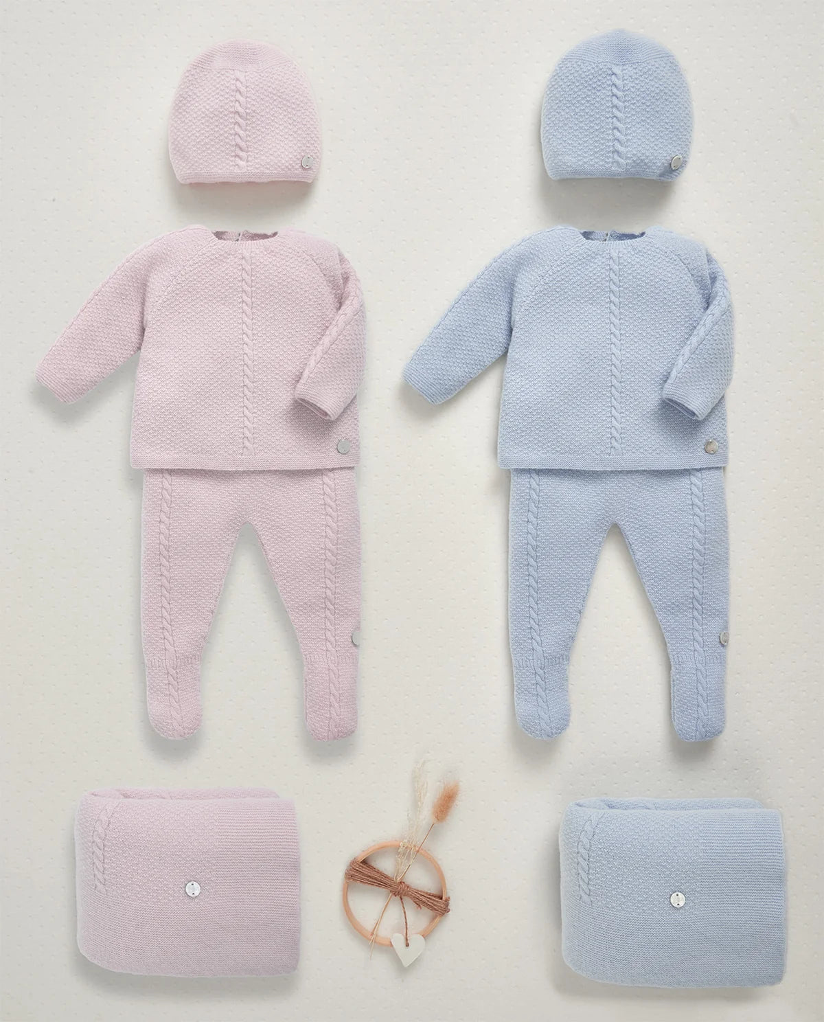 Knit Set 'Essentia' Pink