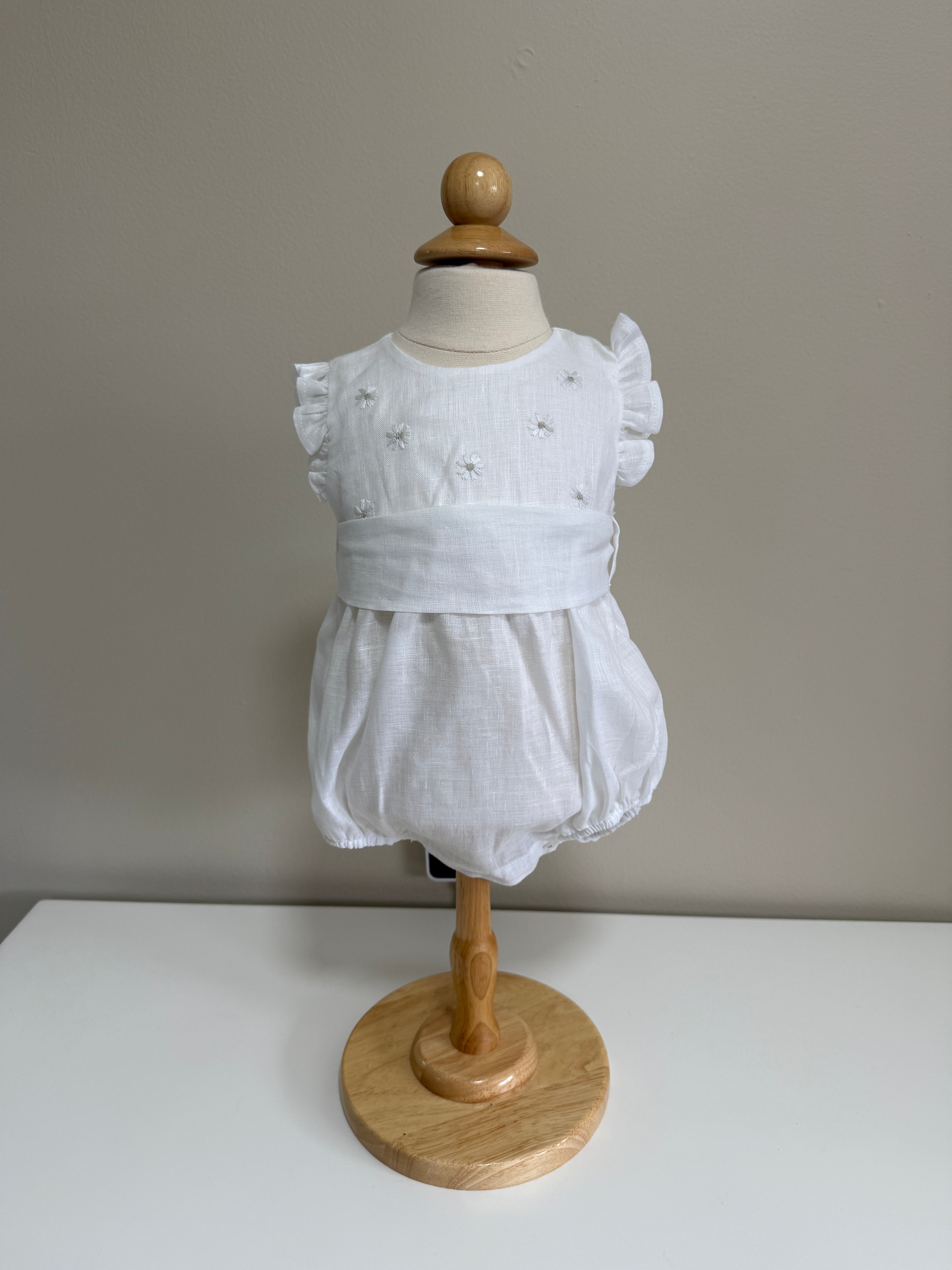 Romper Linen White