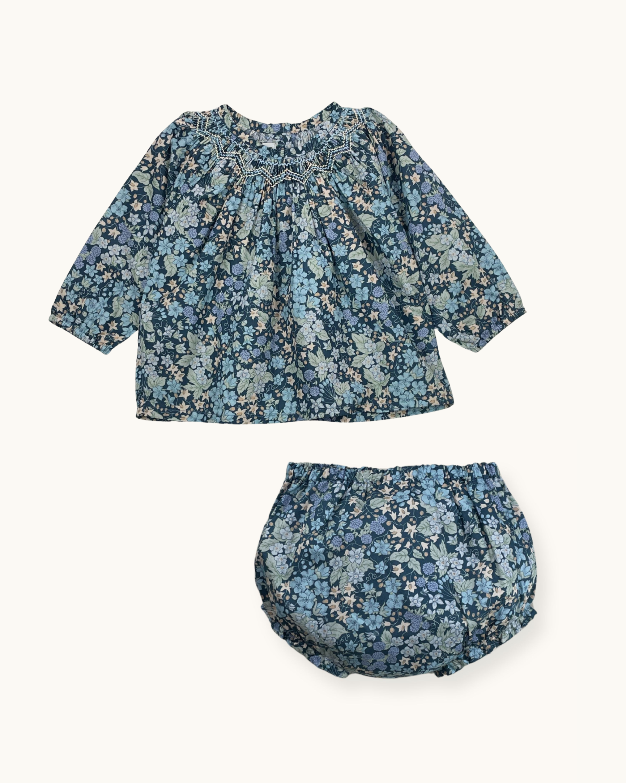 Smock Bloomer Set 'Berry Harvest'