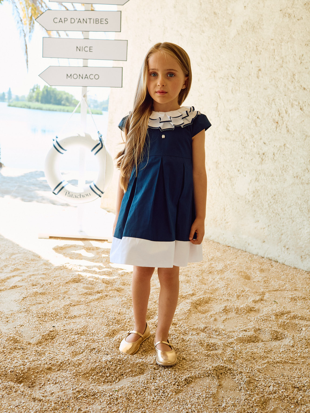 Dress 'Navy Collar'