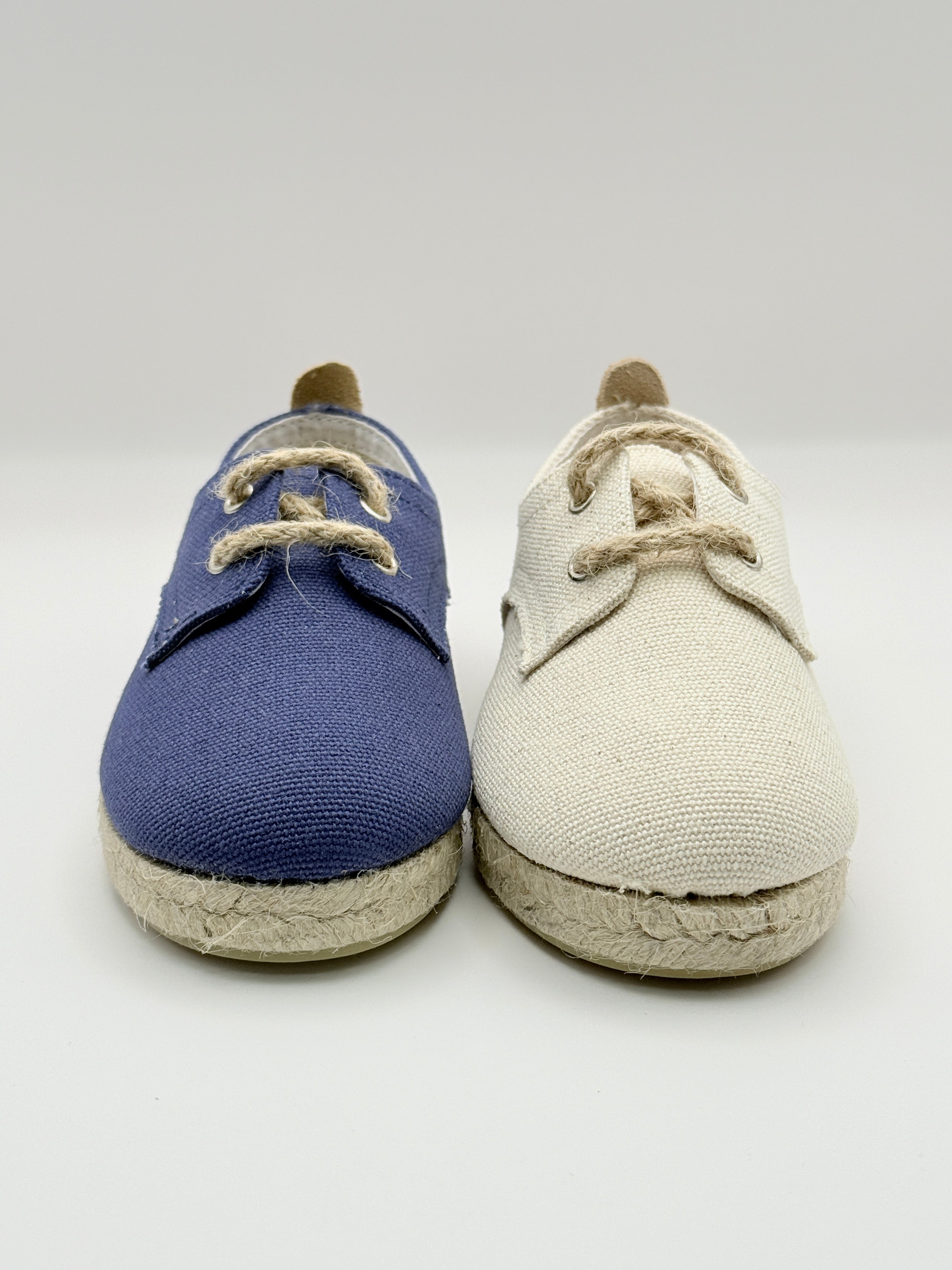 Lace- Up Shoes Jute Ivory