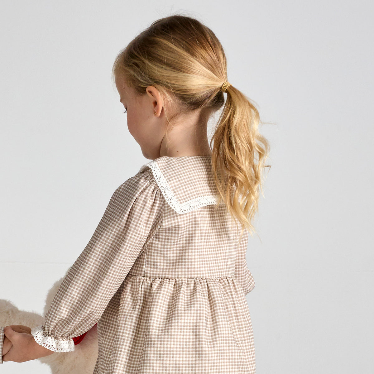Dress 'Tiny Taupe' Gingham