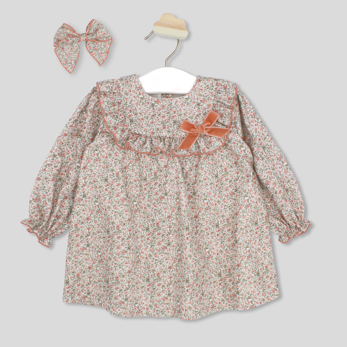 Dress 'Tiny Taupe' Floral
