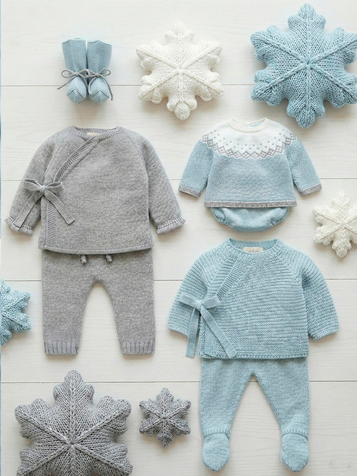 Knit Set 'Elegant' Kimono- 3pc
