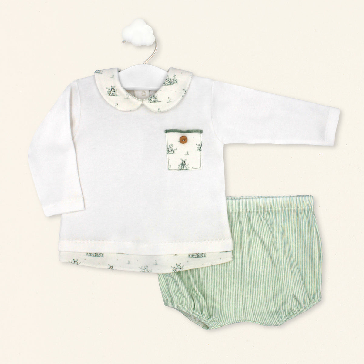 Bloomer Set 'Green Bunnies'