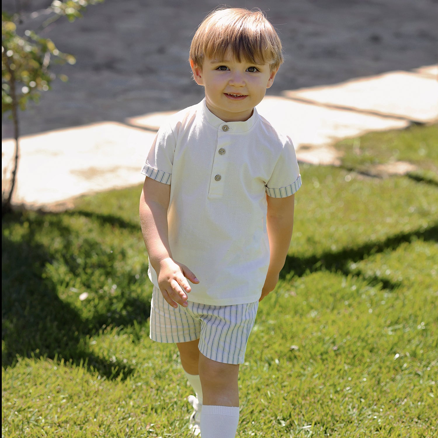Short Set 'Rayas Blue'